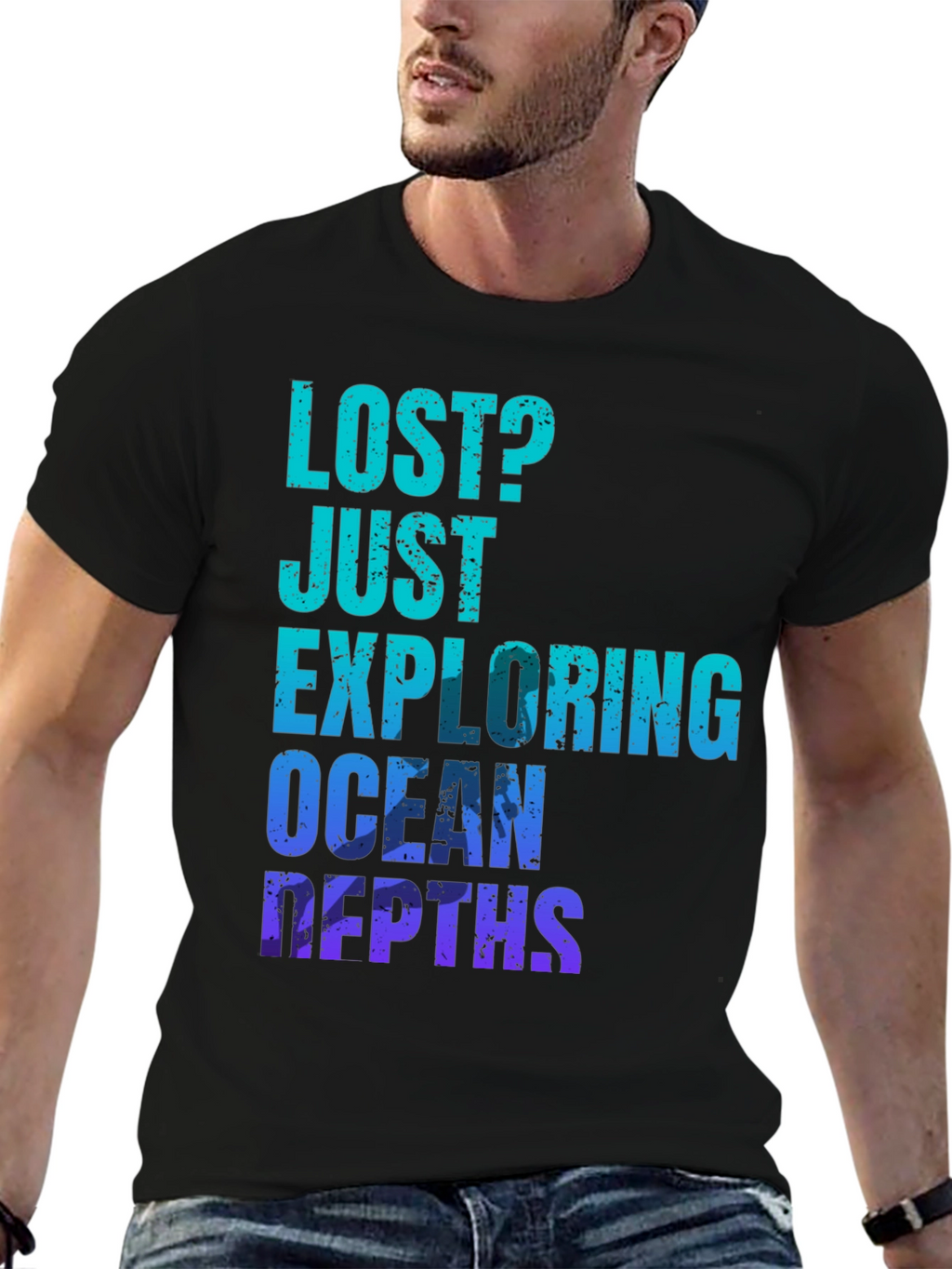Ocean Depths Graphic T-Shirt - Lost? Just Exploring