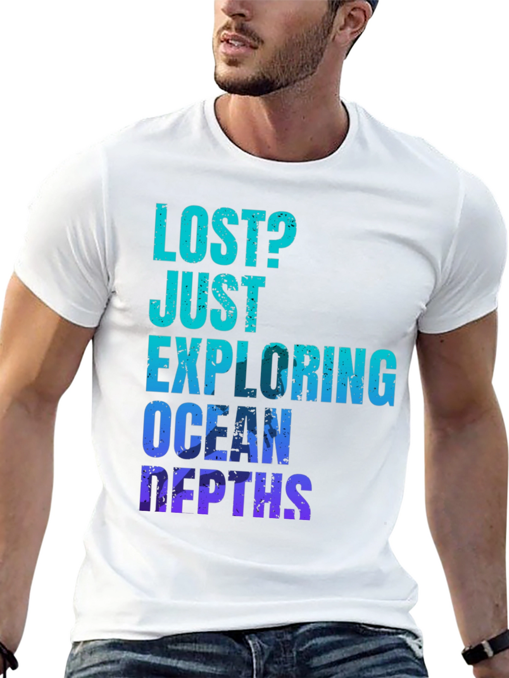 Ocean Depths Graphic T-Shirt - Lost? Just Exploring