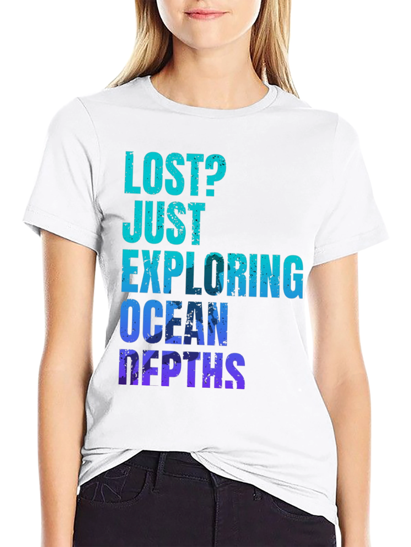 Ocean Depths Graphic T-Shirt - Lost? Just Exploring