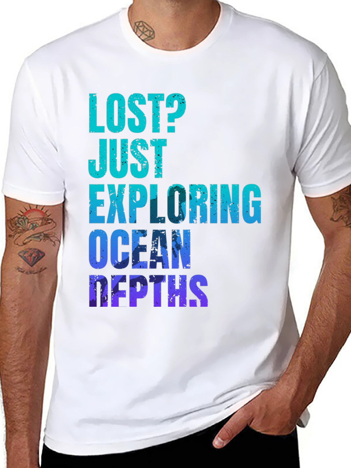 Ocean Depths Graphic T-Shirt - Lost? Just Exploring