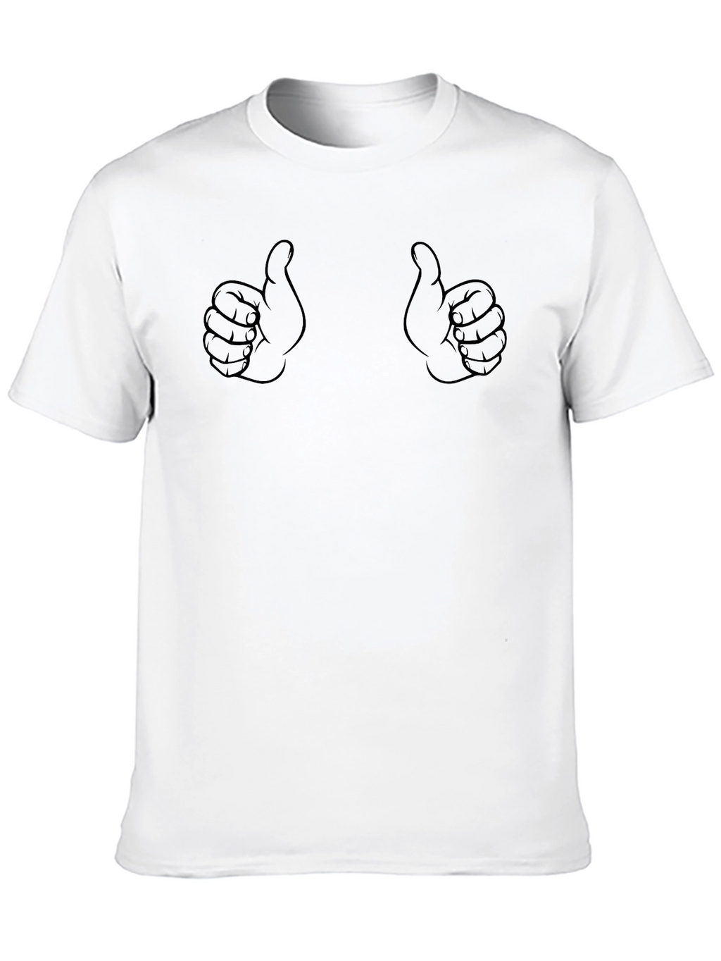 Thumbs Up Graphic Black T-Shirt