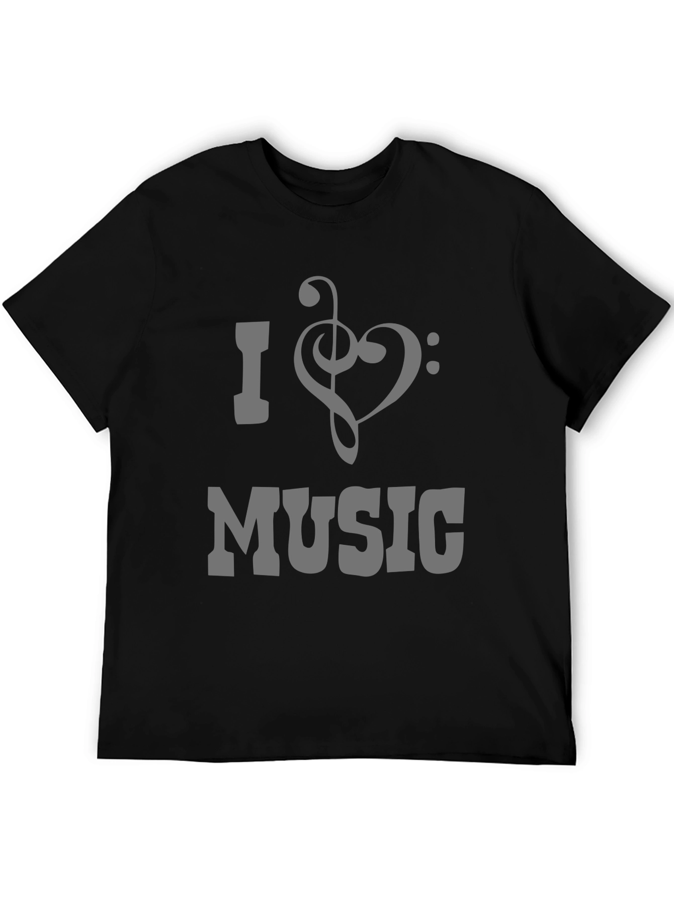 I Heart Music Graphic T-Shirt - Soft Cotton Crew Neck