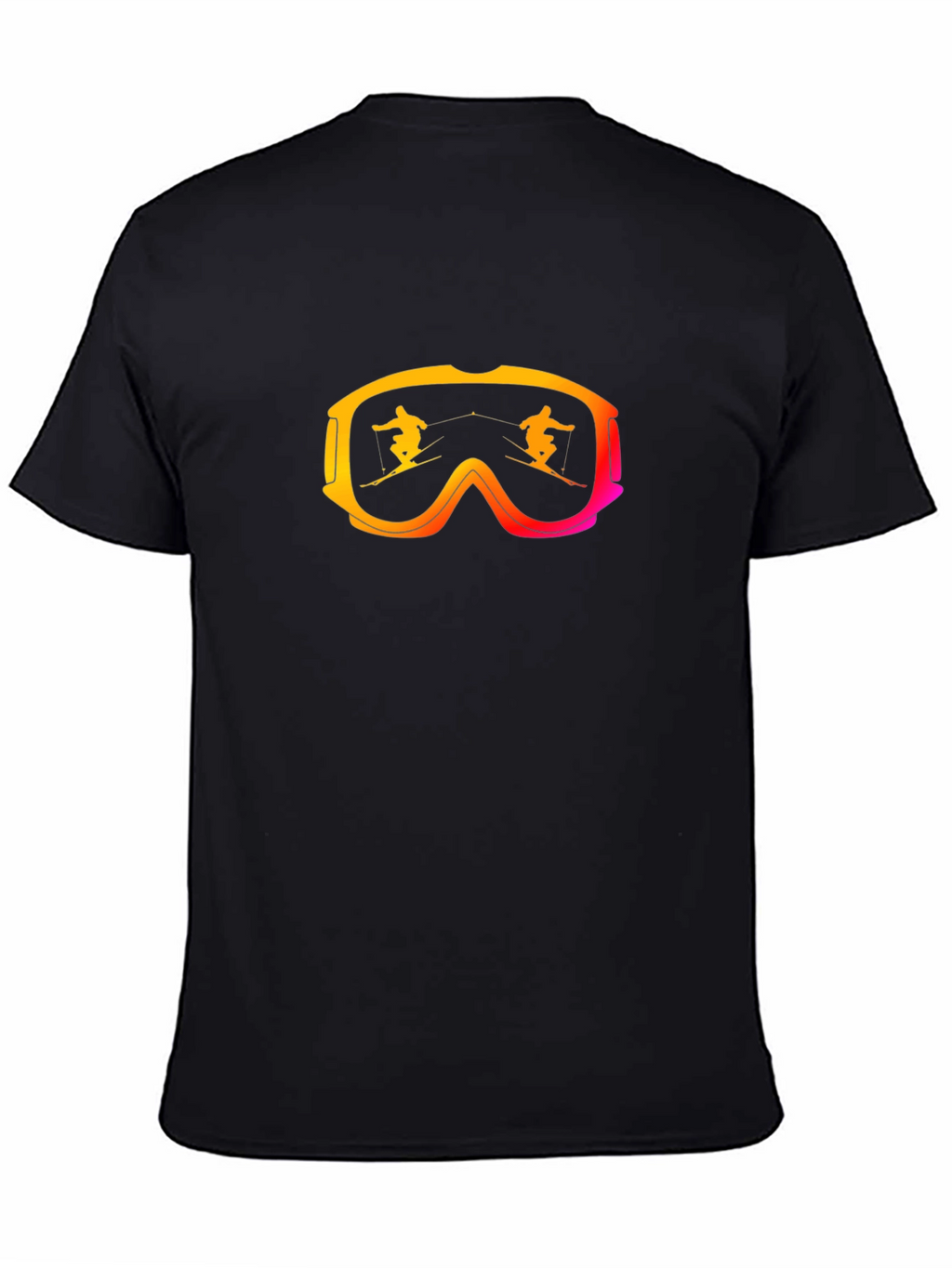 Ski Goggles Graphic Black T-Shirt
