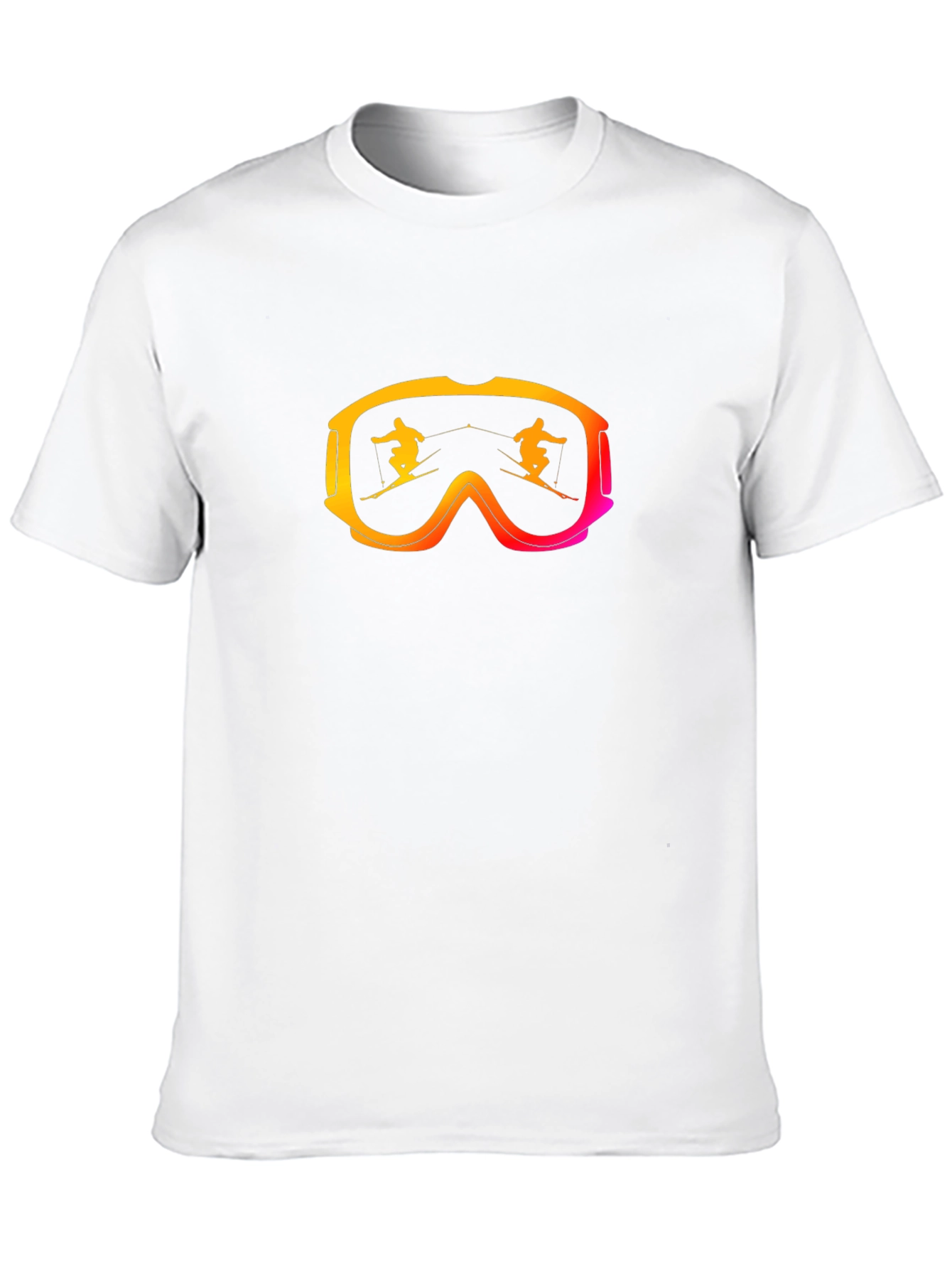 Ski Goggles Graphic Black T-Shirt