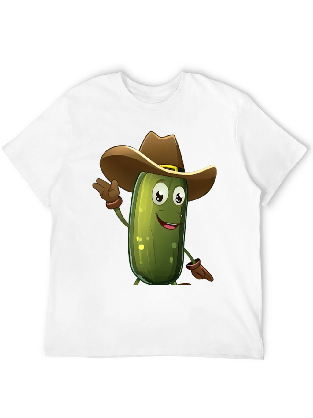 Pickle Cowboy T-Shirt - Funny Cartoon Tee
