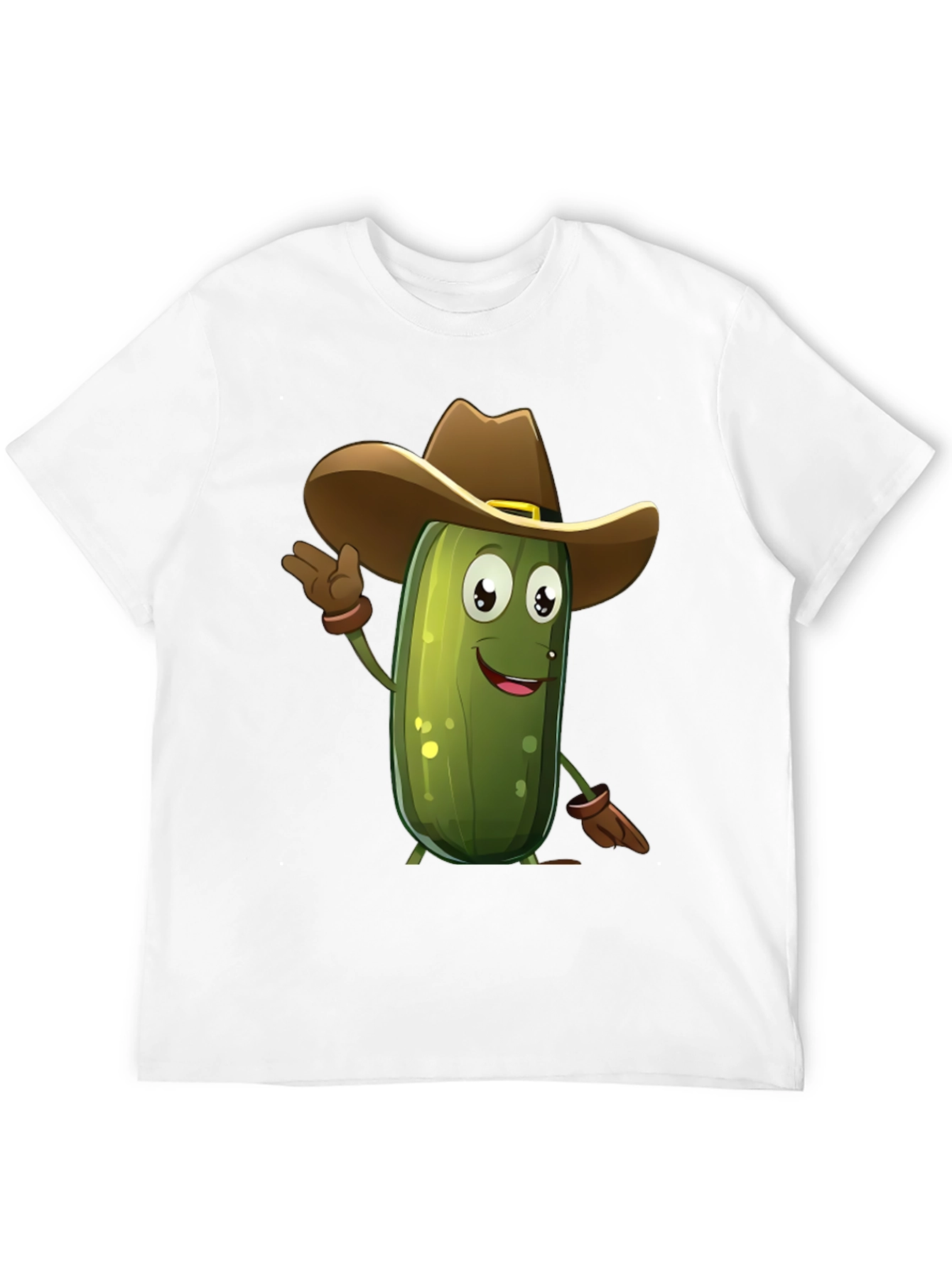 Pickle Cowboy T-Shirt - Funny Cartoon Tee