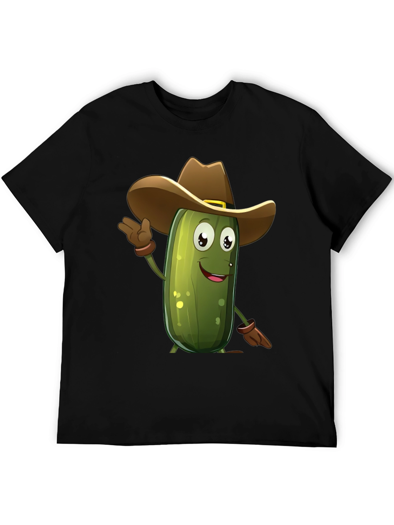 Pickle Cowboy T-Shirt - Funny Cartoon Tee