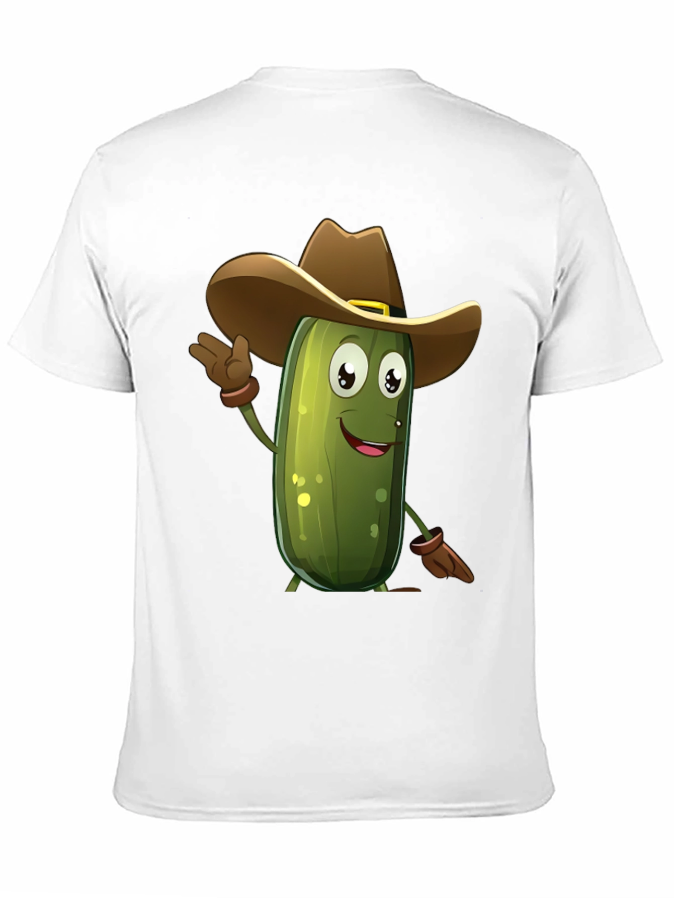 Pickle Cowboy T-Shirt - Funny Cartoon Tee