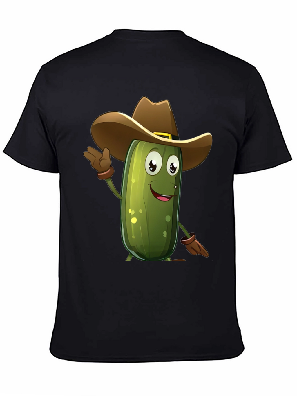 Pickle Cowboy T-Shirt - Funny Cartoon Tee