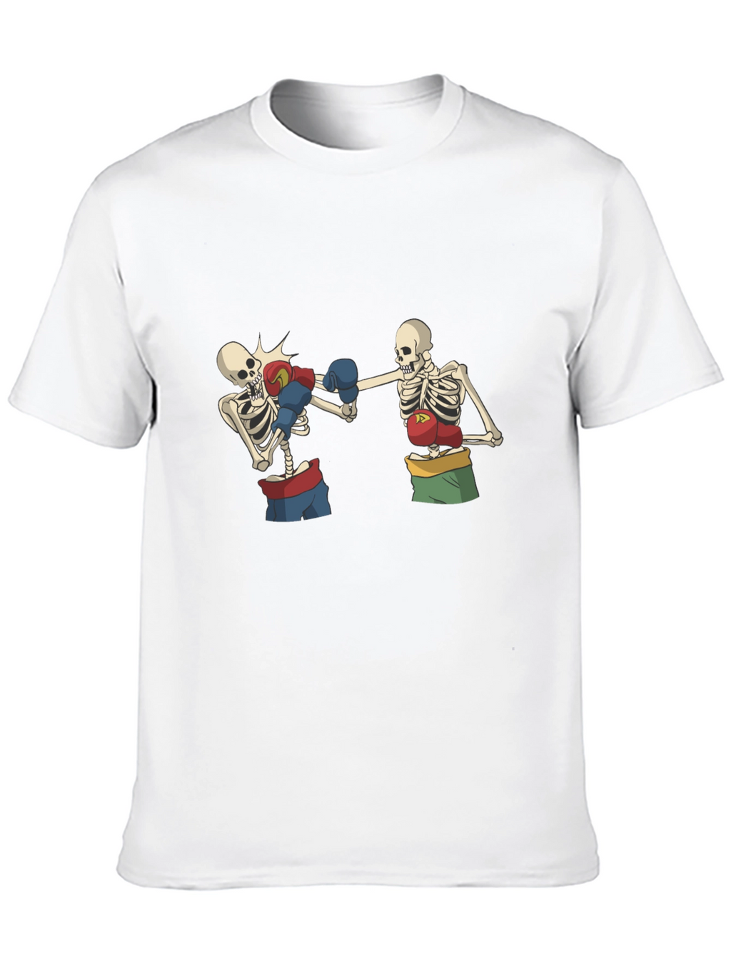 Skeleton Boxing T-Shirt - Black