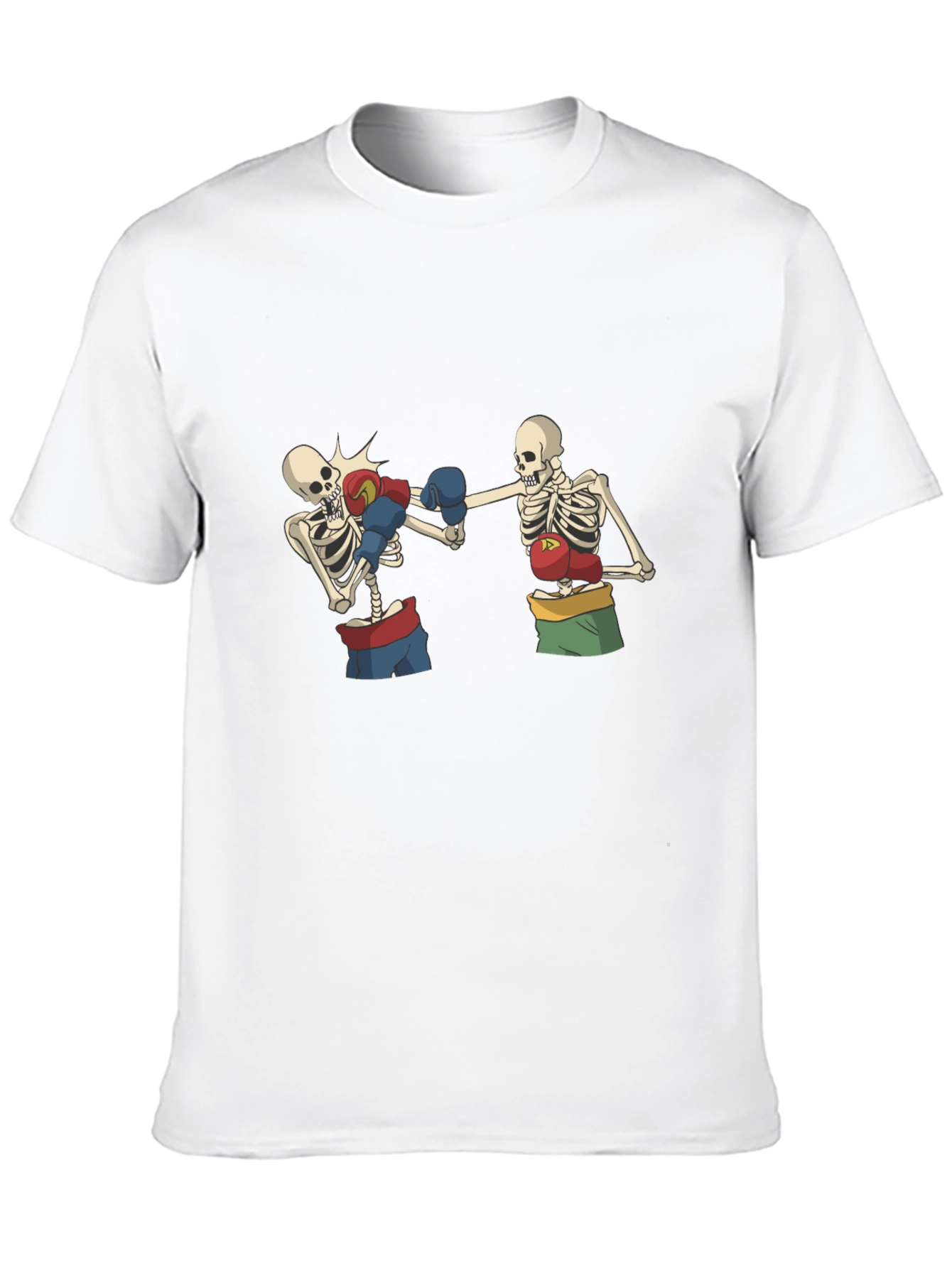 Skeleton Boxing T-Shirt - Black