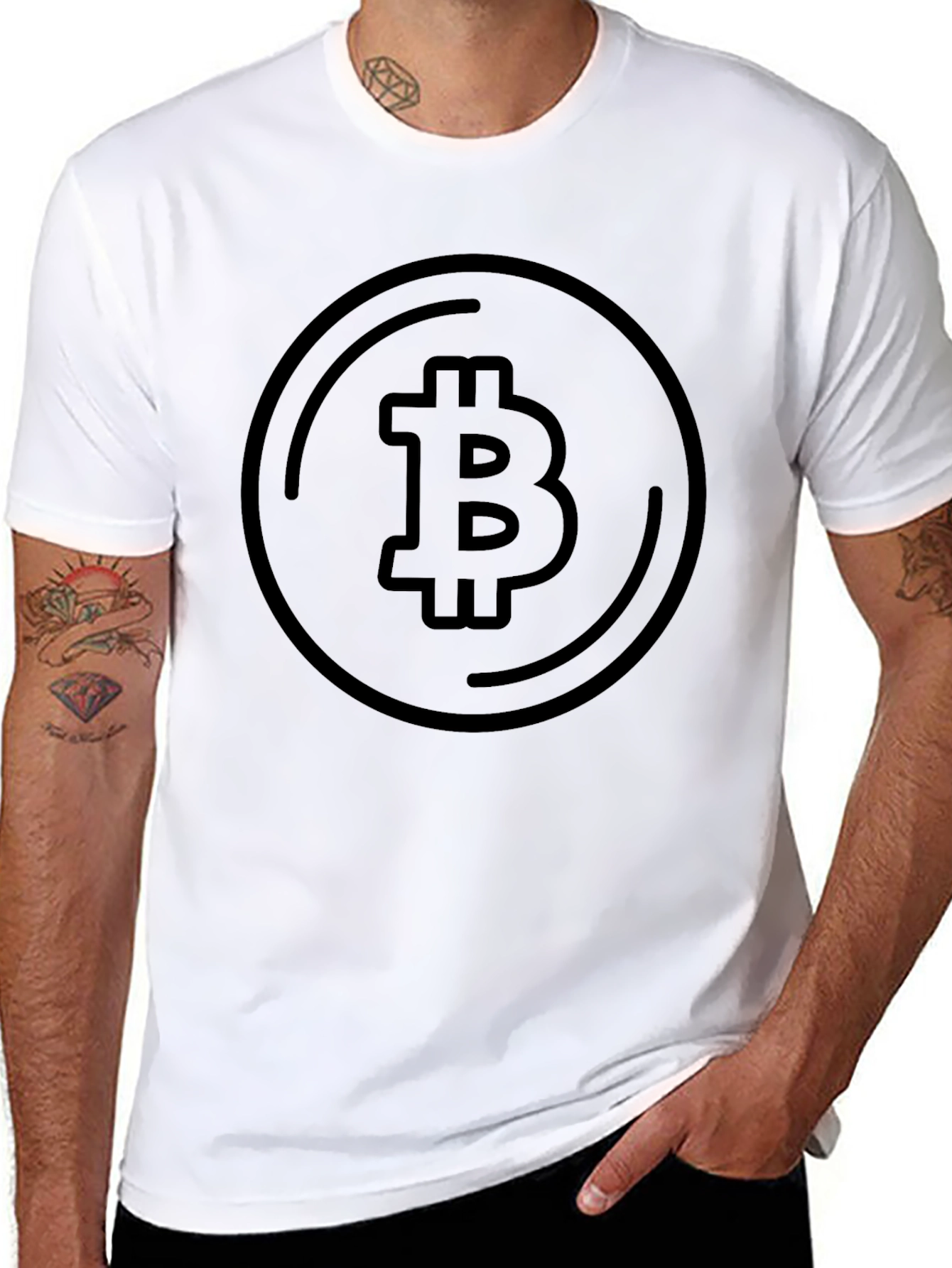 Bitcoin Black Tee - Crypto Currency T-Shirt