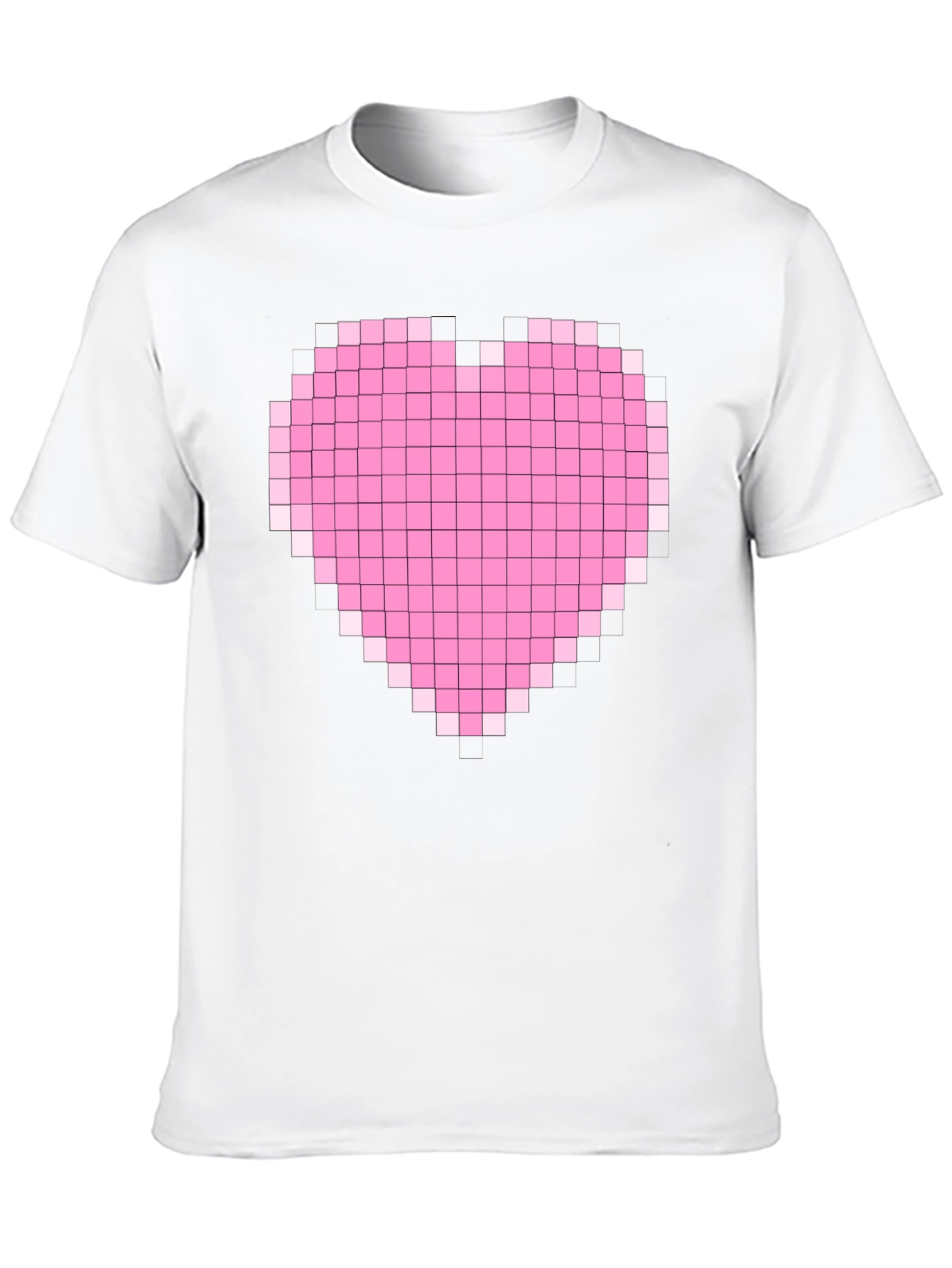 Pixel Heart Graphic Black T-Shirt