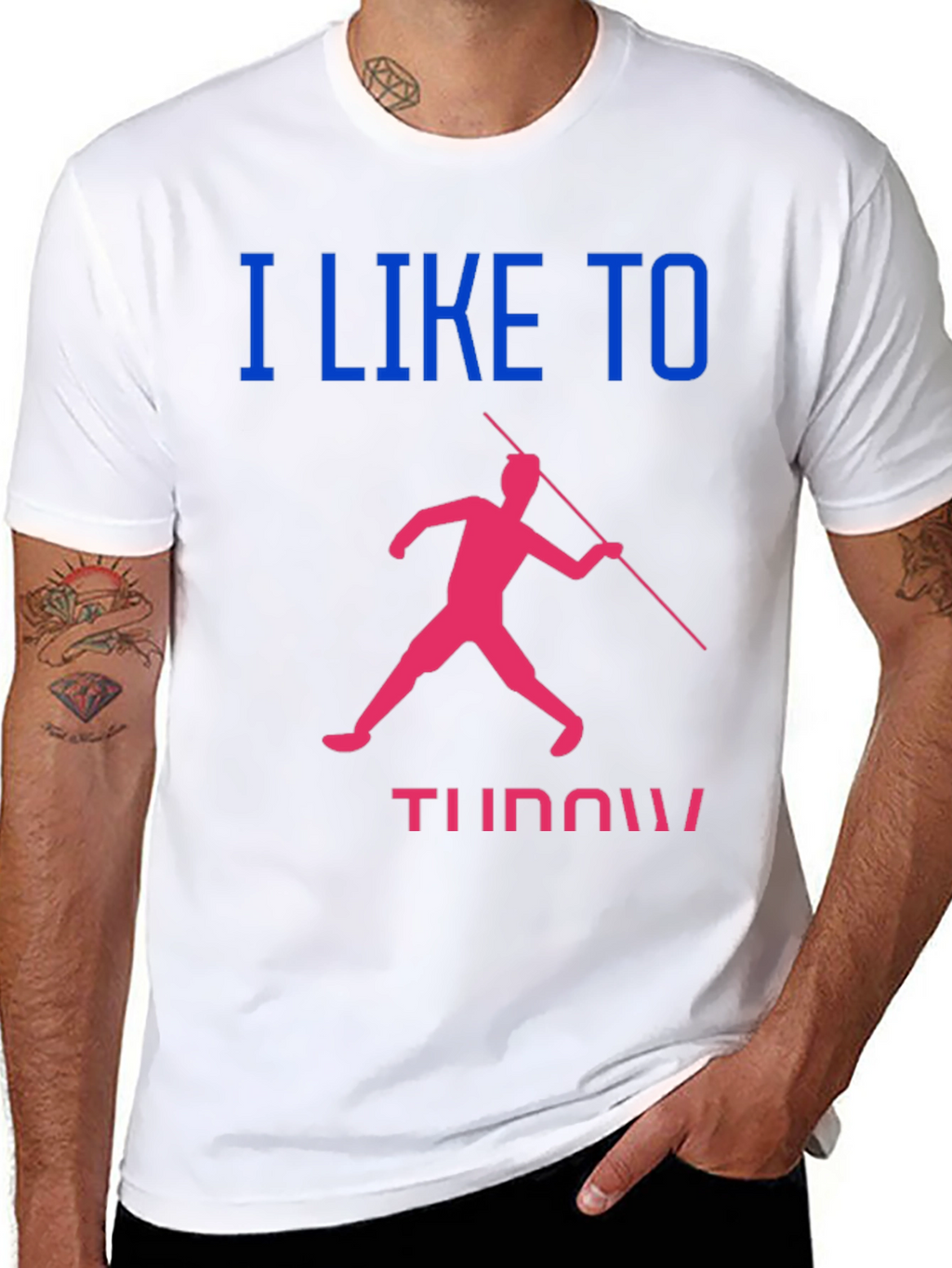 Javelin Throwing T-Shirt: I Like to Throw!