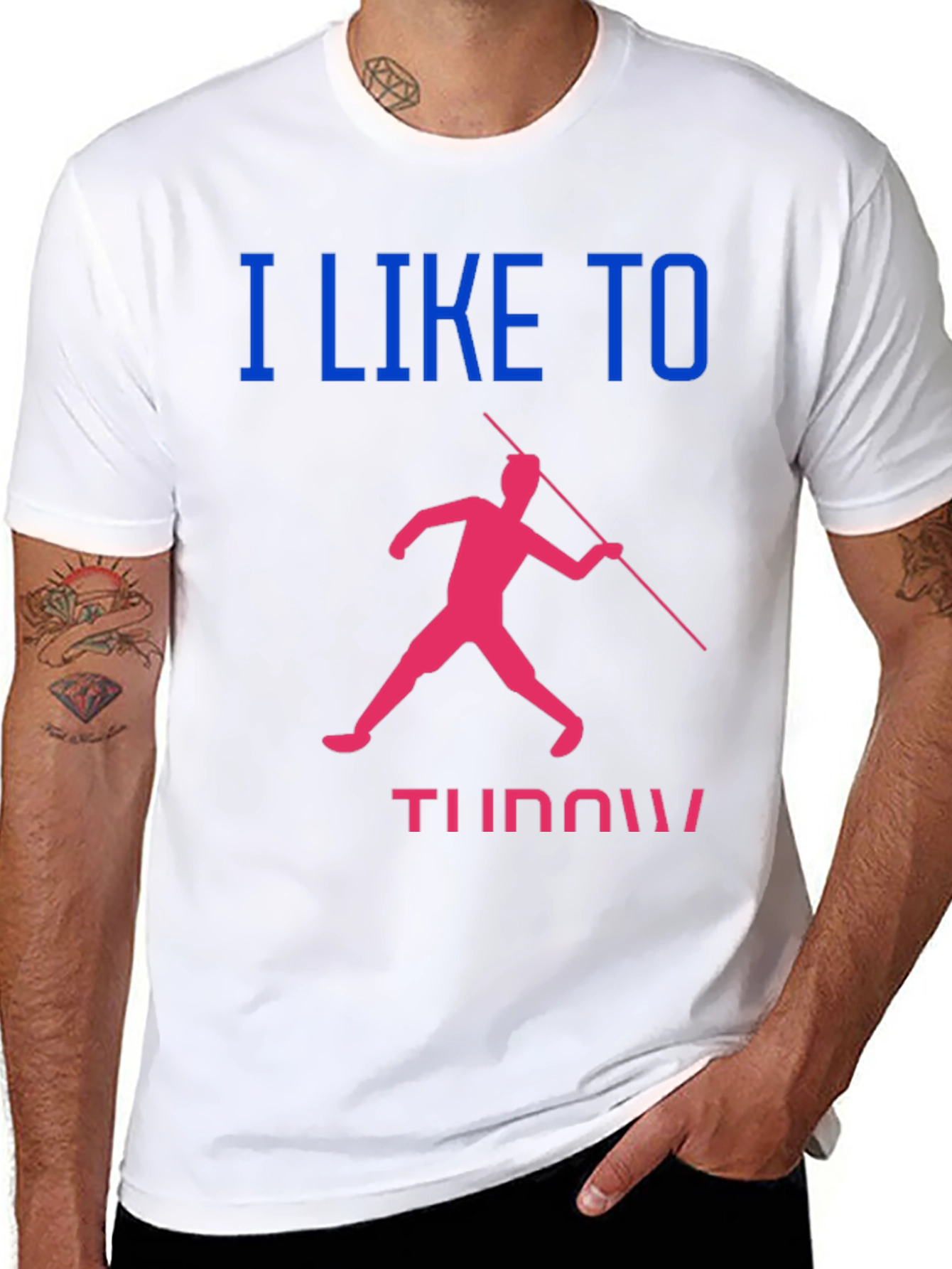 Javelin Throwing T-Shirt: I Like to Throw!