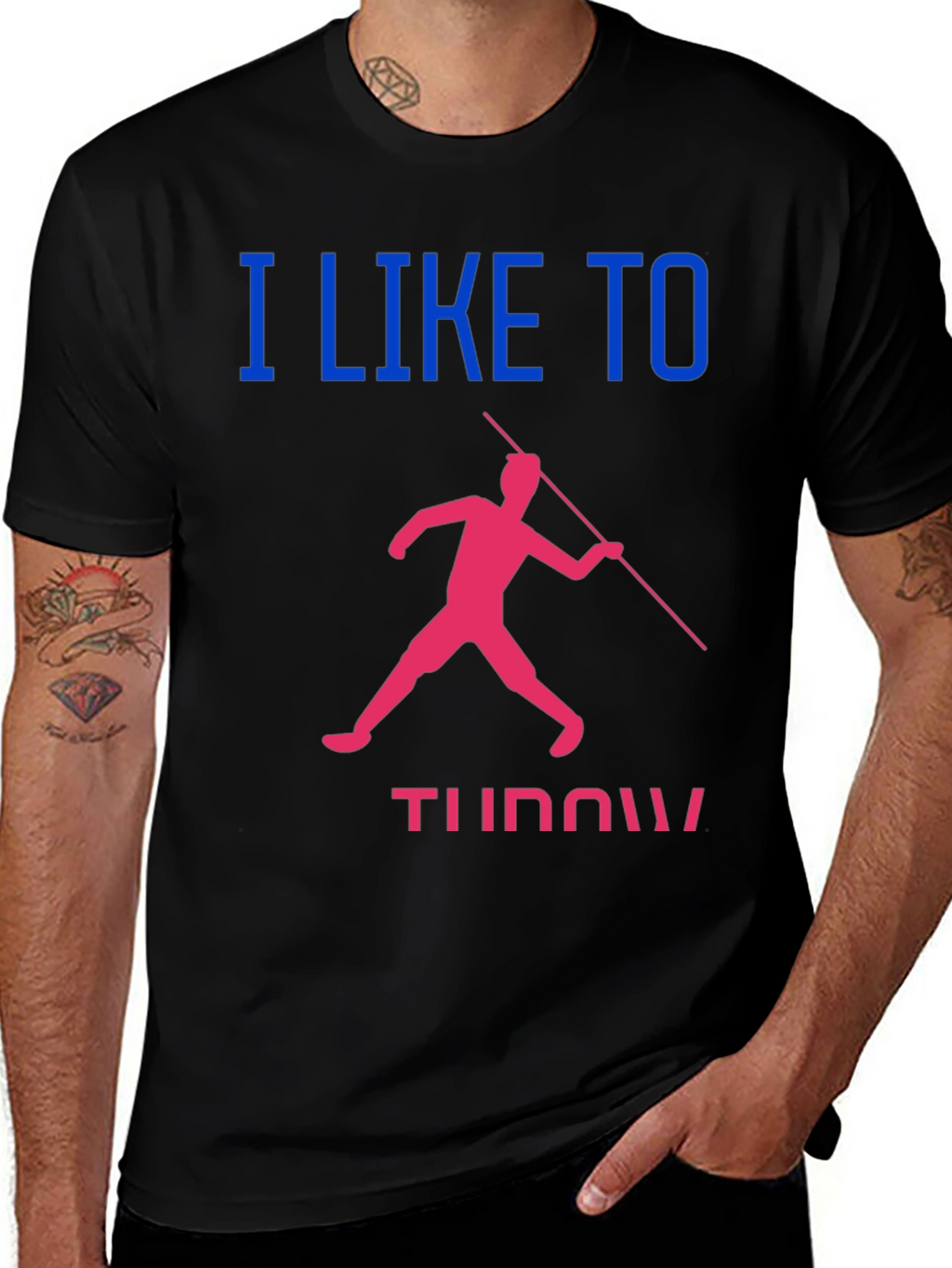 Javelin Throwing T-Shirt: I Like to Throw!