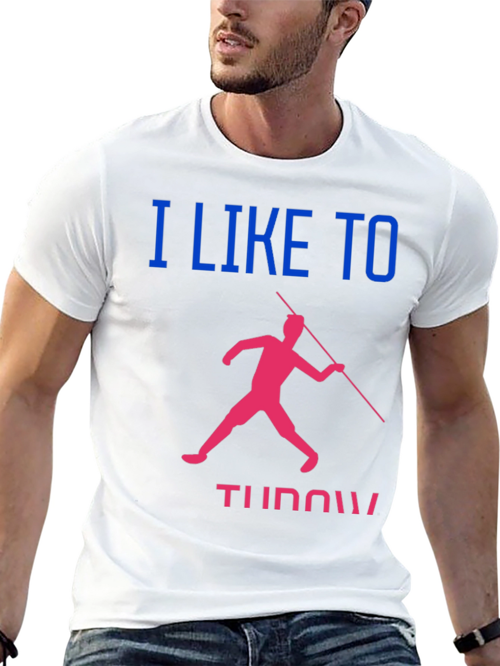 Javelin Throwing T-Shirt: I Like to Throw!