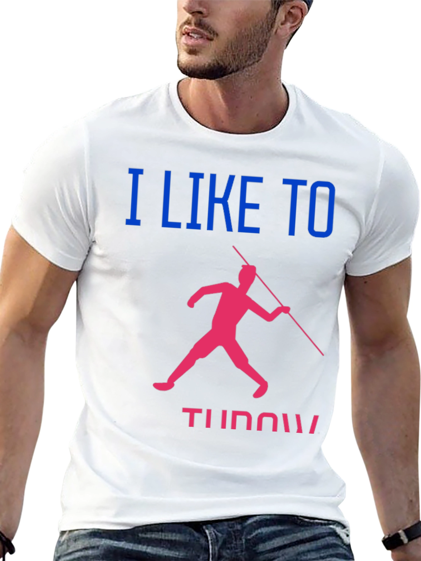 Javelin Throwing T-Shirt: I Like to Throw!