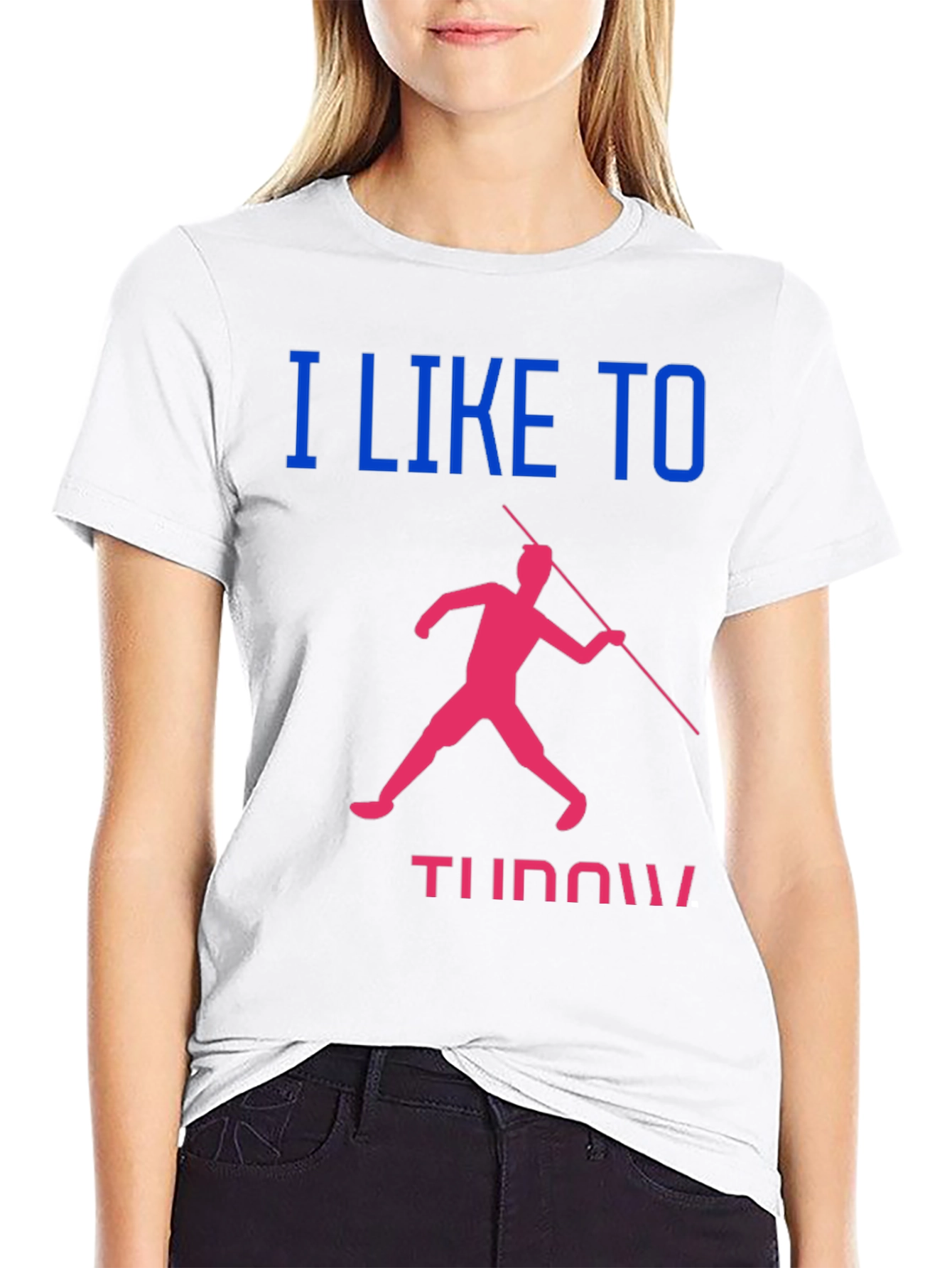 Javelin Throwing T-Shirt: I Like to Throw!