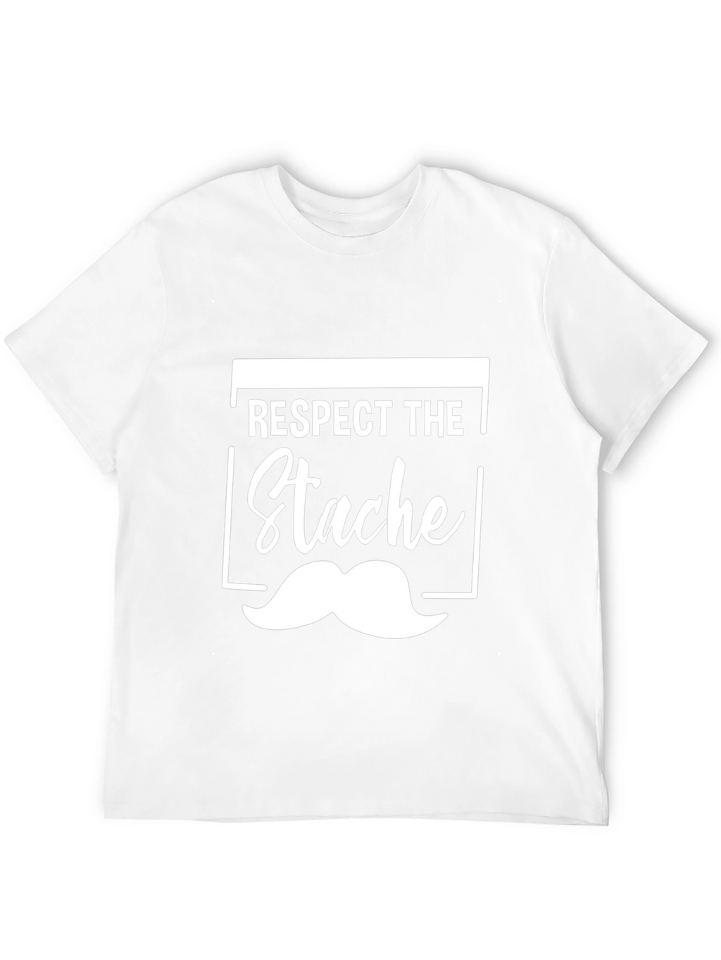 Respect the Stache Black Graphic Tee