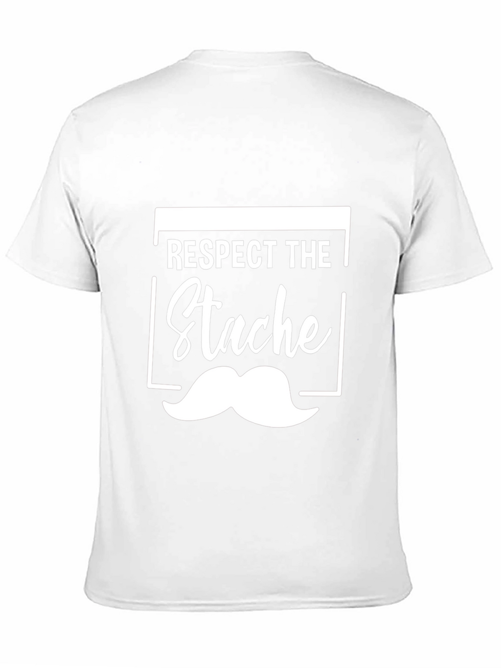 Respect the Stache Black Graphic Tee