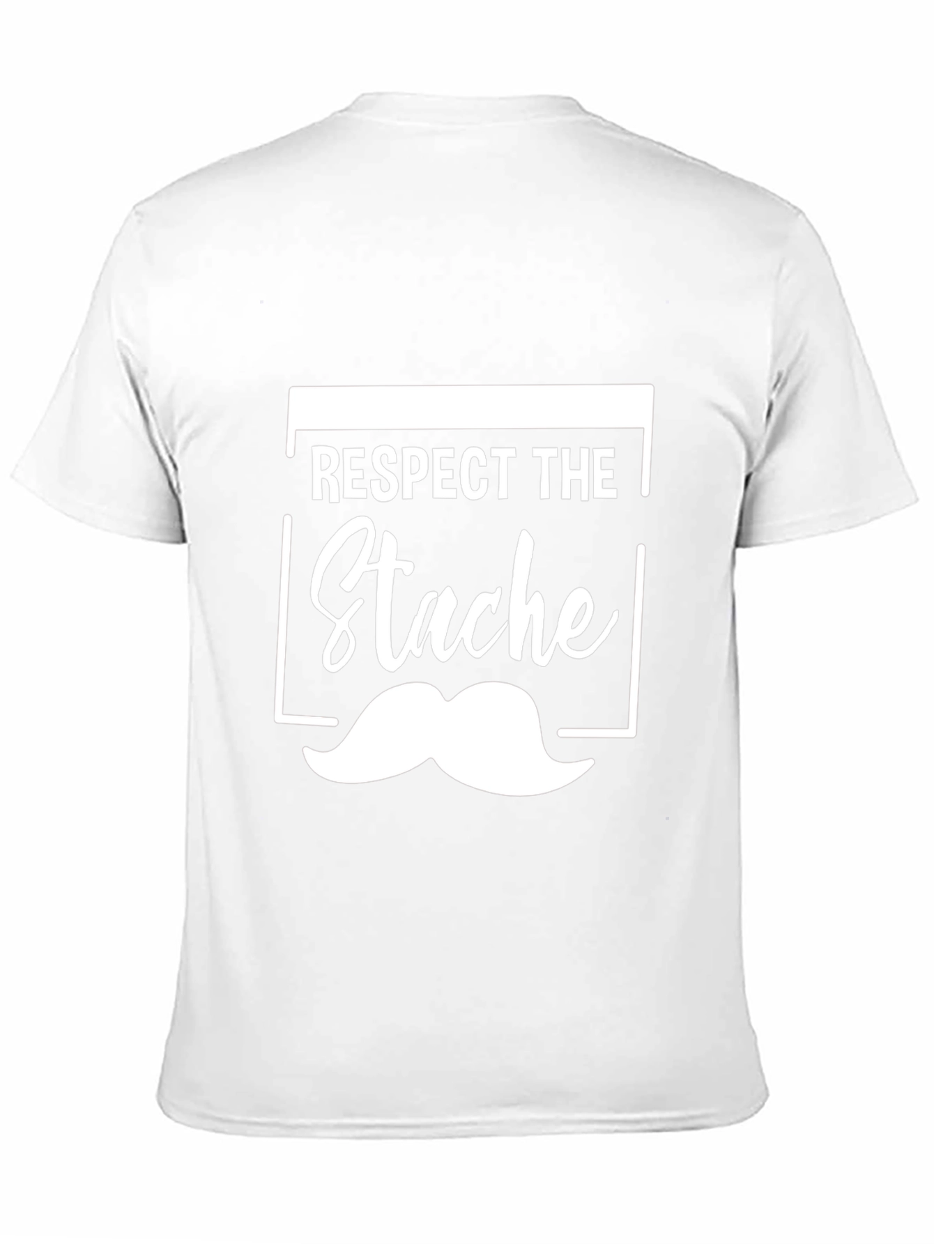 Respect the Stache Black Graphic Tee