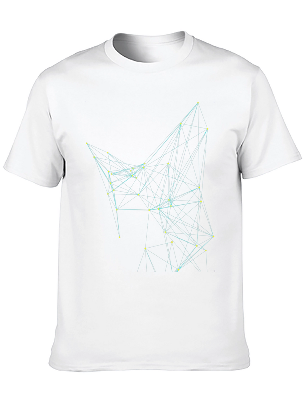 Geometric Network T-Shirt - Black