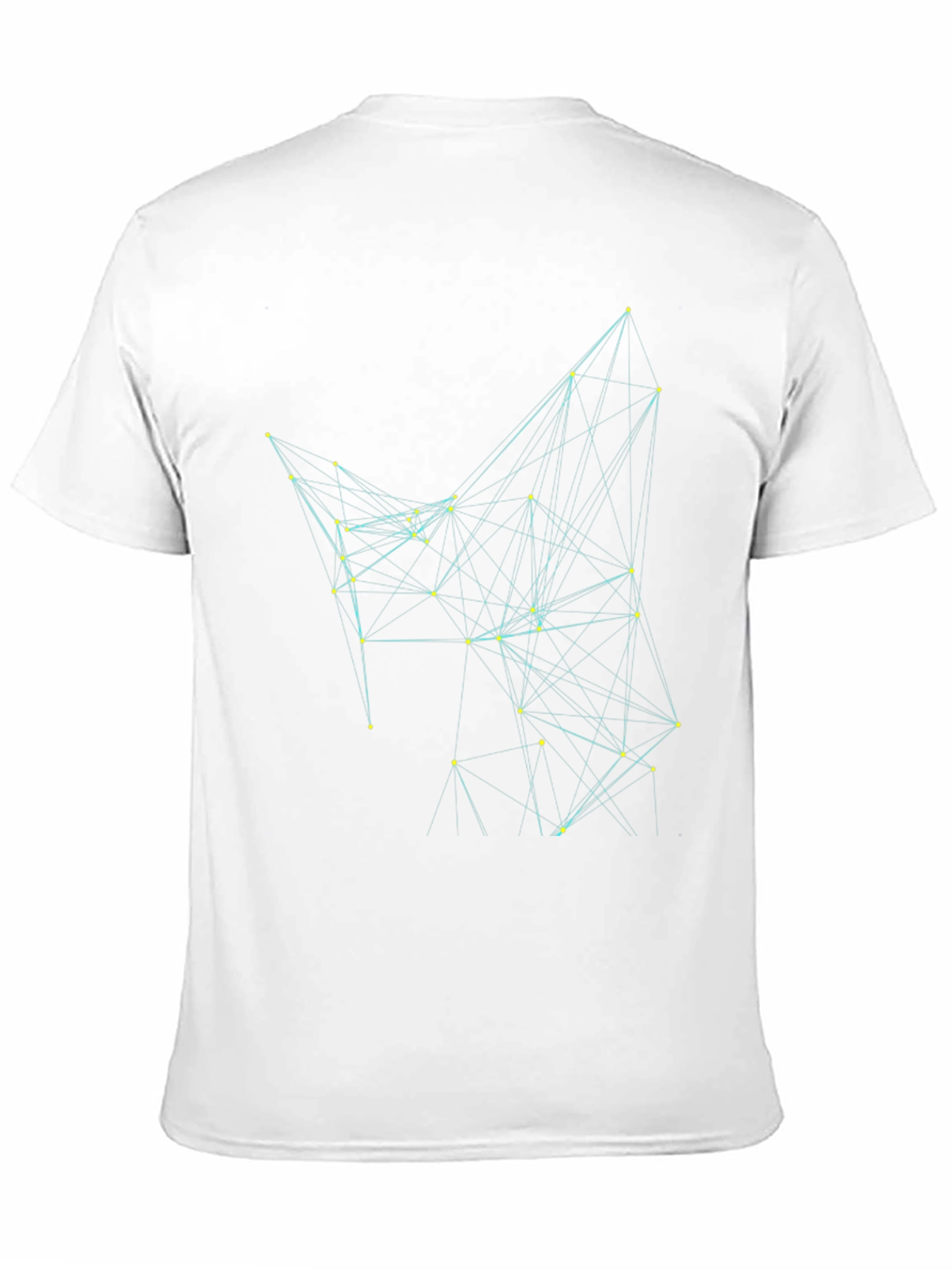 Geometric Network T-Shirt - Black