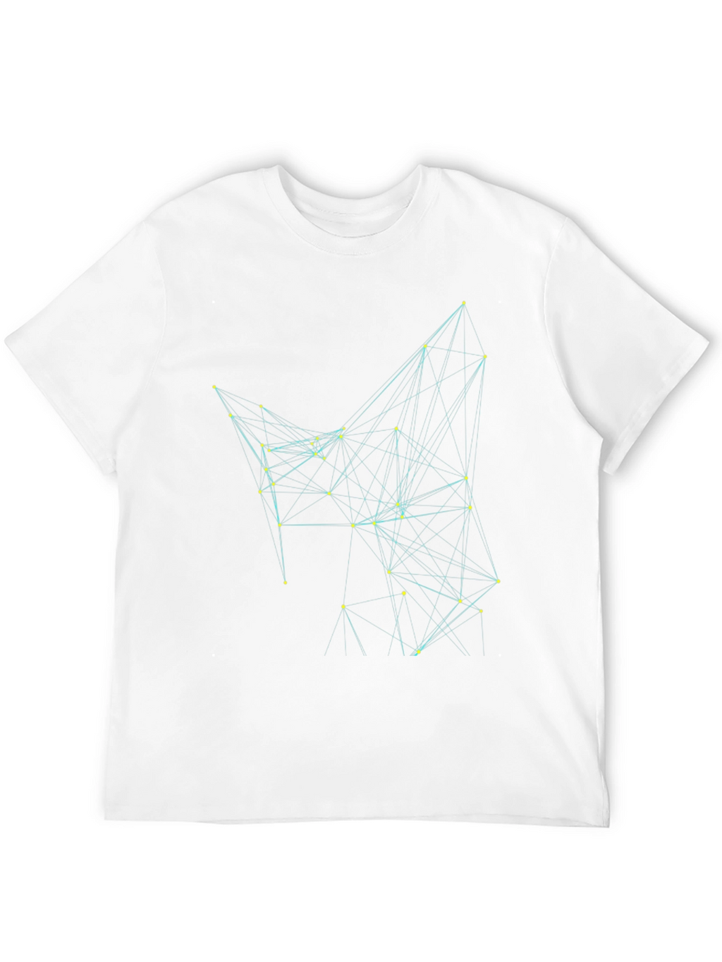 Geometric Network T-Shirt - Black
