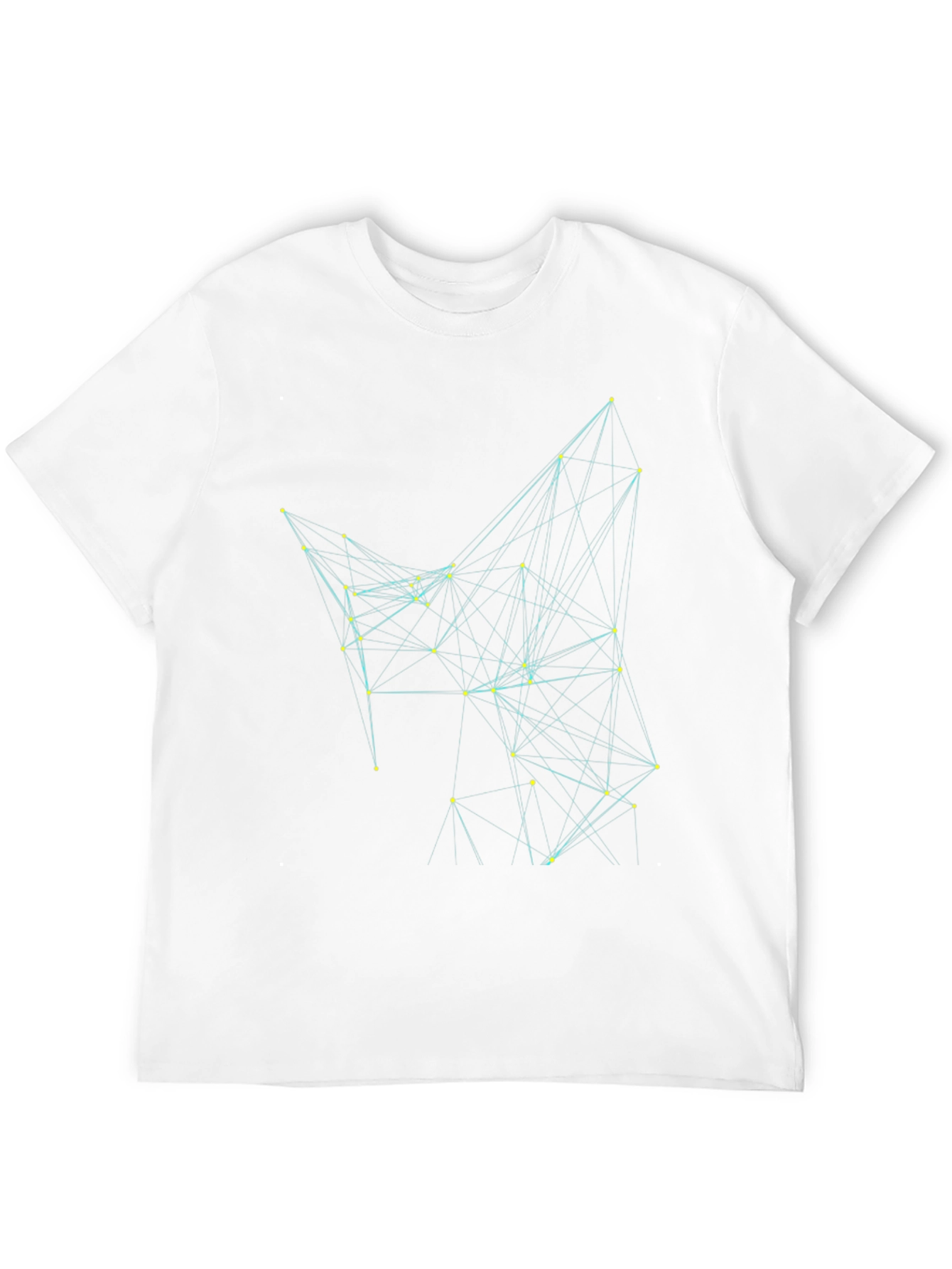 Geometric Network T-Shirt - Black