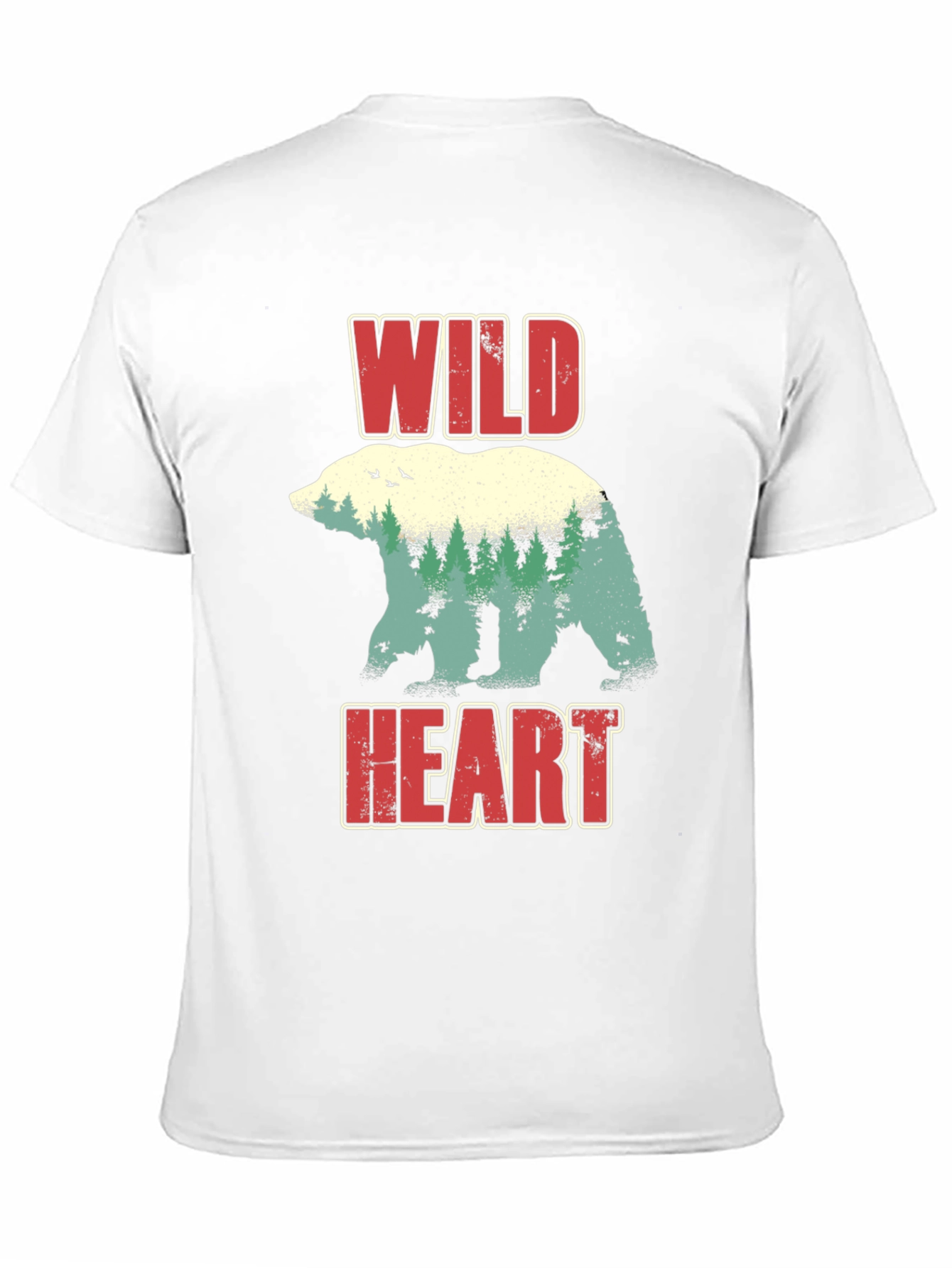 Wild Heart Bear Nature Graphic T-Shirt