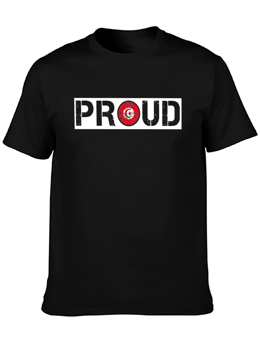 Proud Tunisia Flag T-Shirt - Black