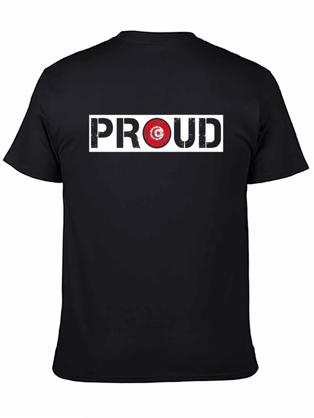 Proud Tunisia Flag T-Shirt - Black