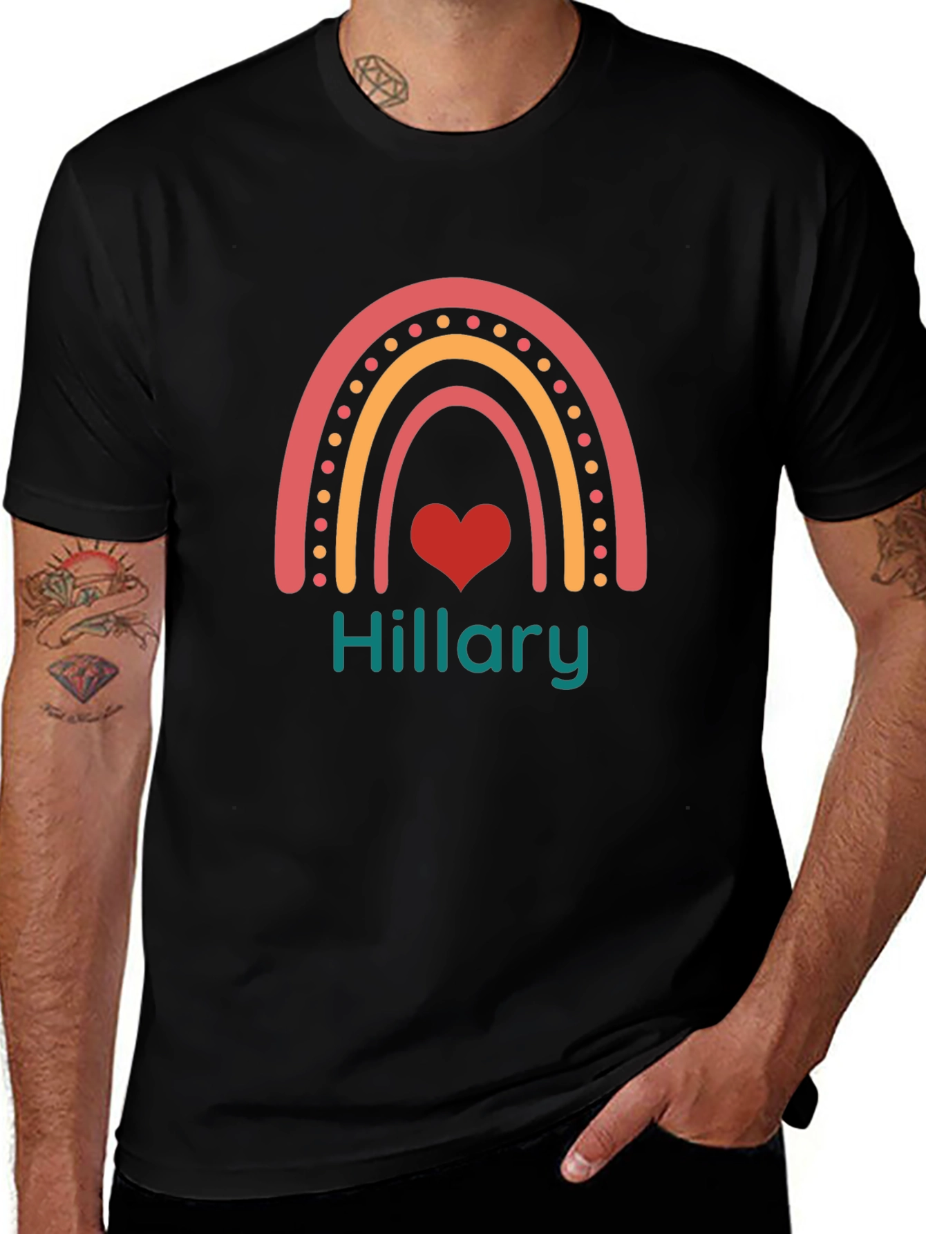 Rainbow Heart Hillary T-Shirt