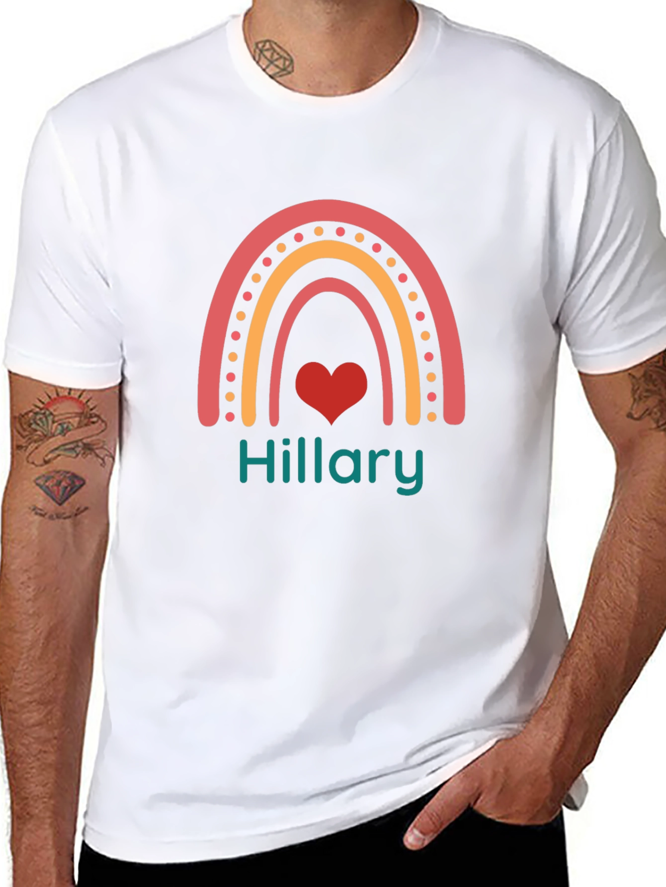 Rainbow Heart Hillary T-Shirt