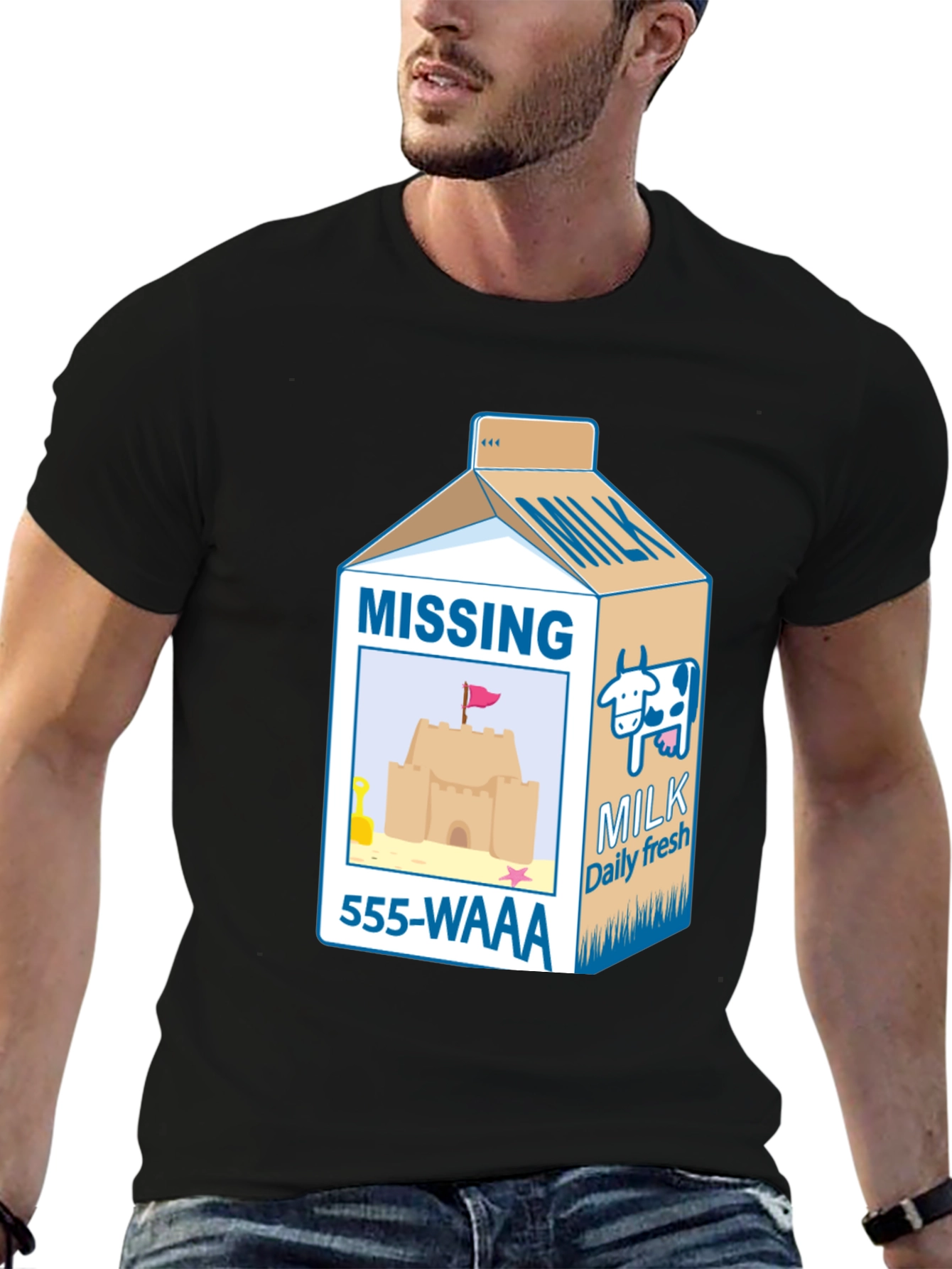 Funny Missing Milk Carton T-Shirt