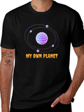 My Own Planet Black Graphic T-Shirt