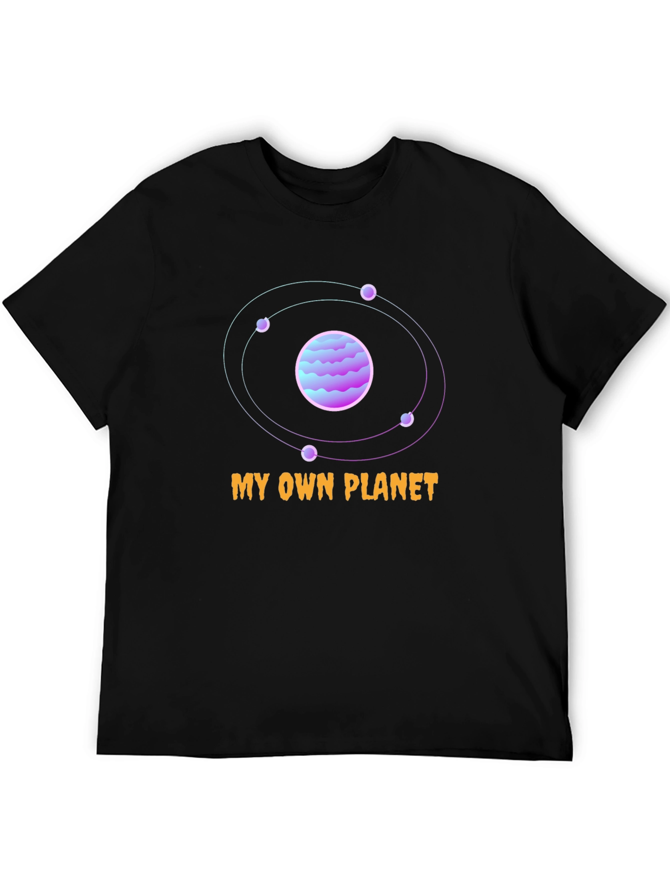 My Own Planet Black Graphic T-Shirt
