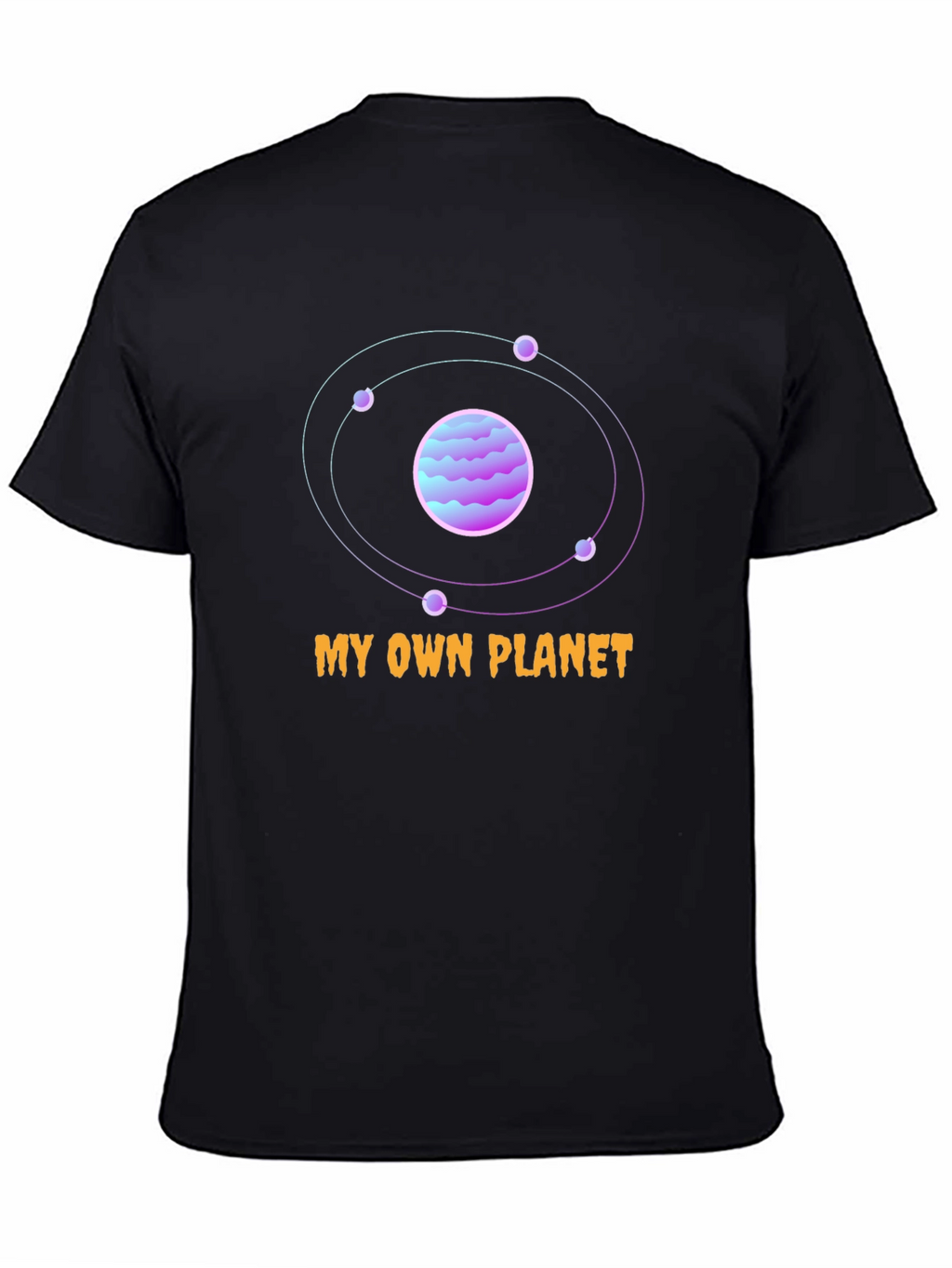 My Own Planet Black Graphic T-Shirt