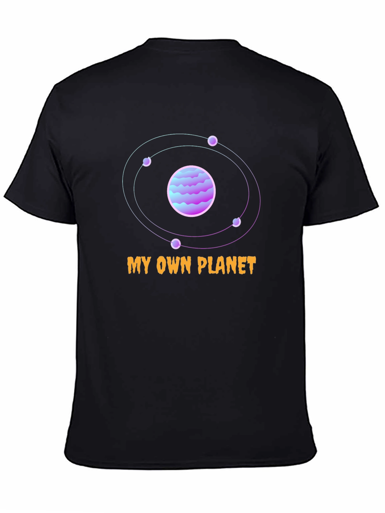 My Own Planet Black Graphic T-Shirt