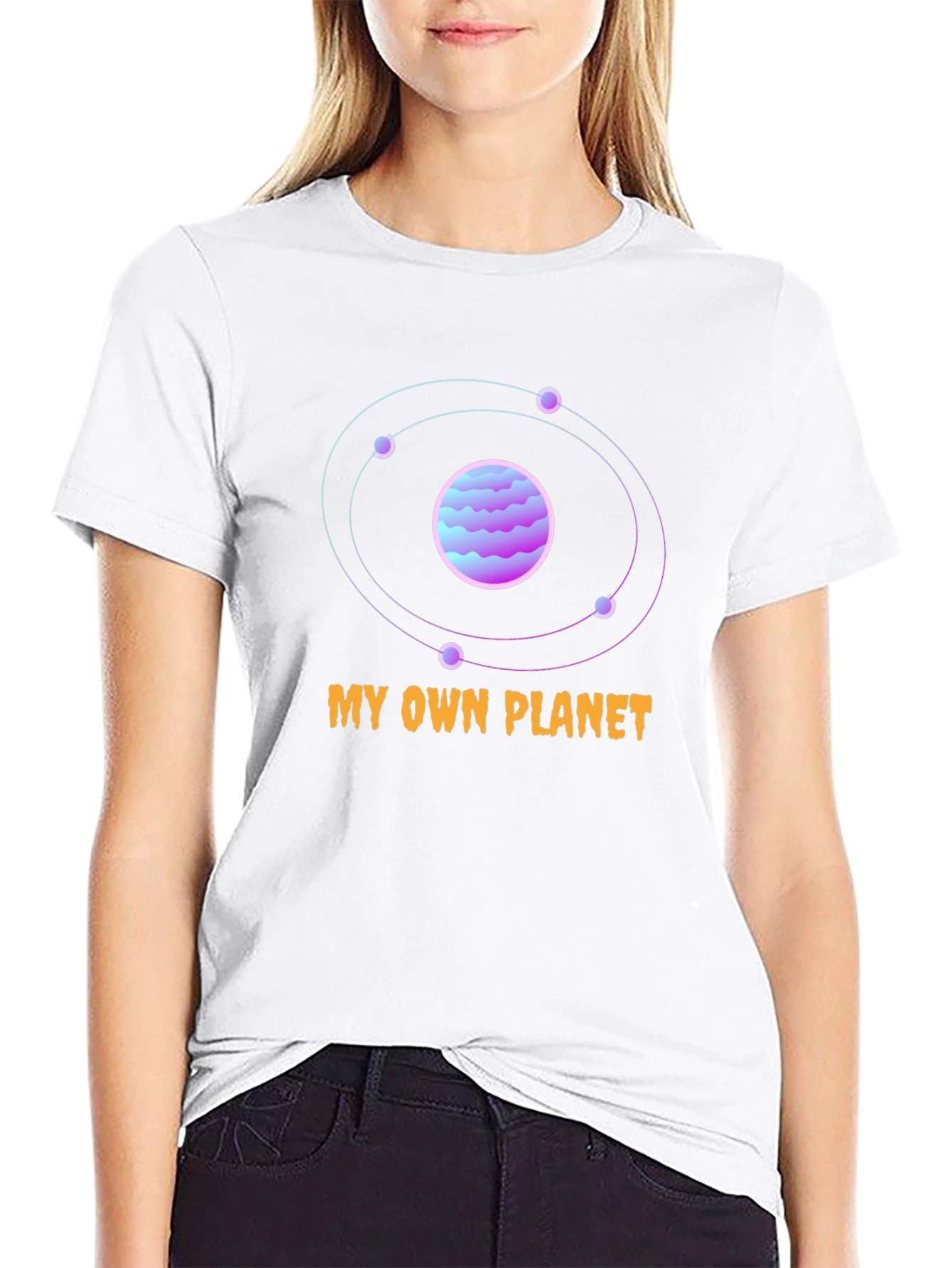 My Own Planet Black Graphic T-Shirt