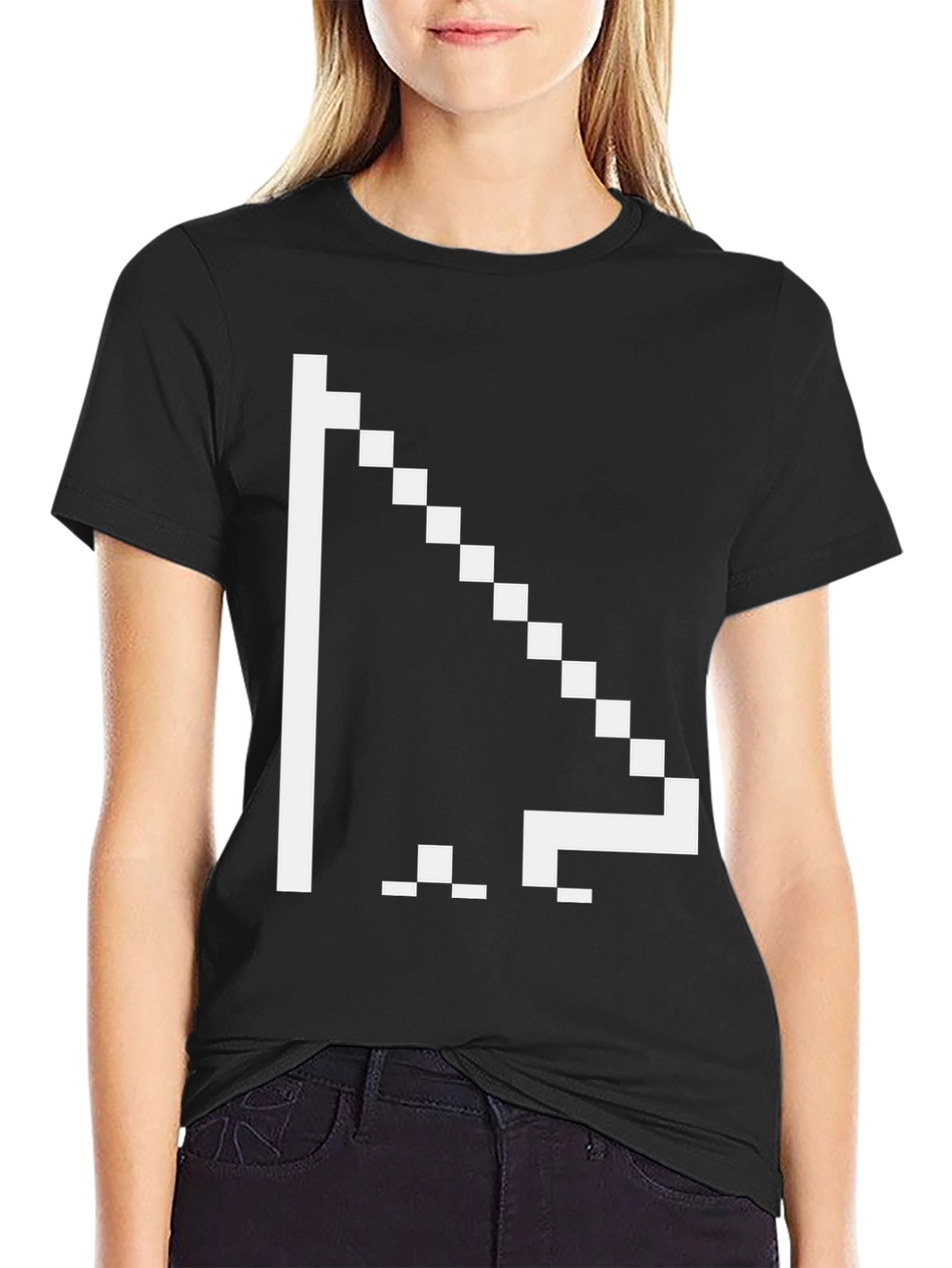 Pixel Cursor Graphic T-Shirt - Retro Gamer Style