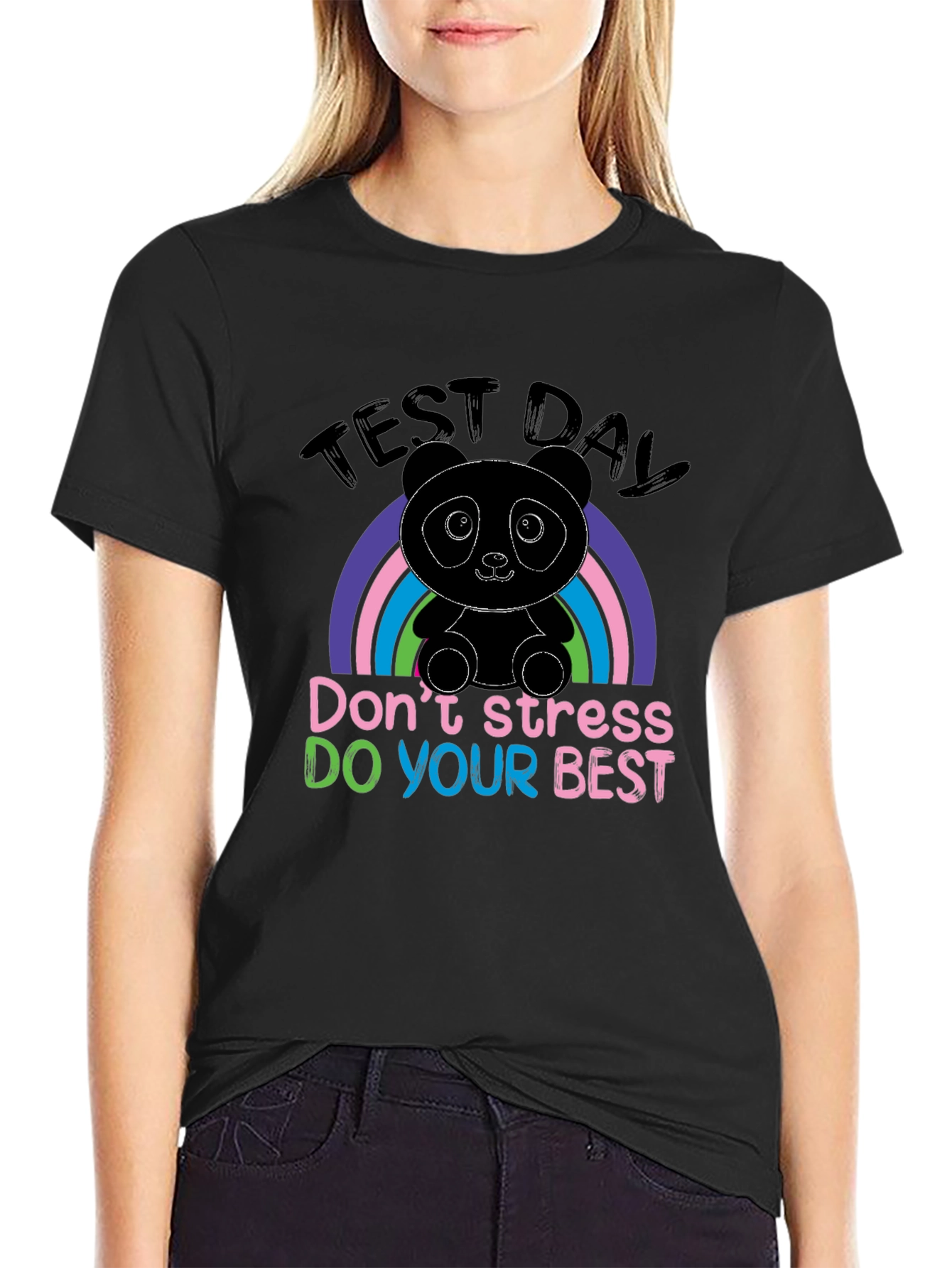 Test Day Panda T-Shirt: Dont Stress Do Your Best