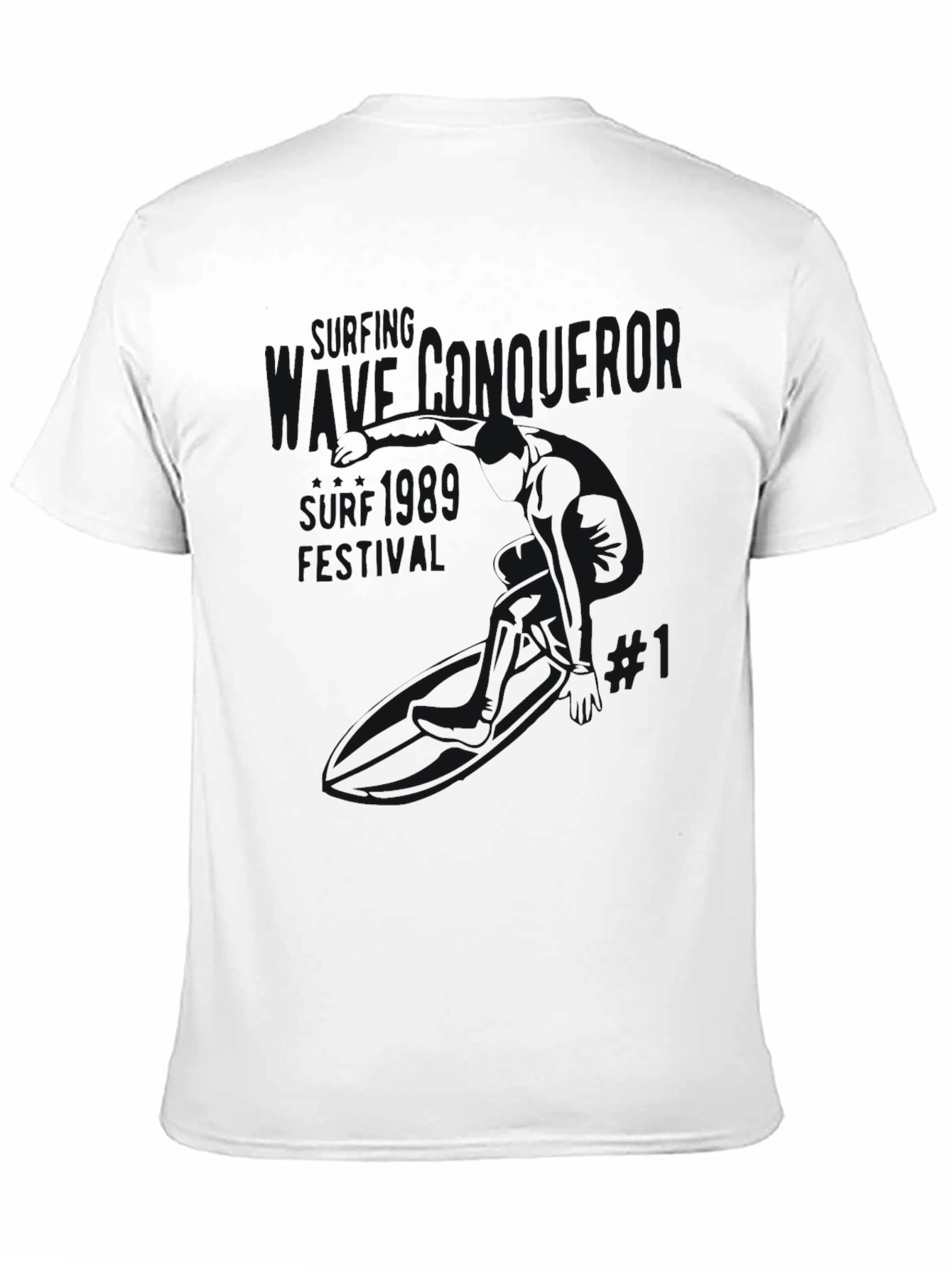 Mens Black Graphic T-Shirt - Casual Wear