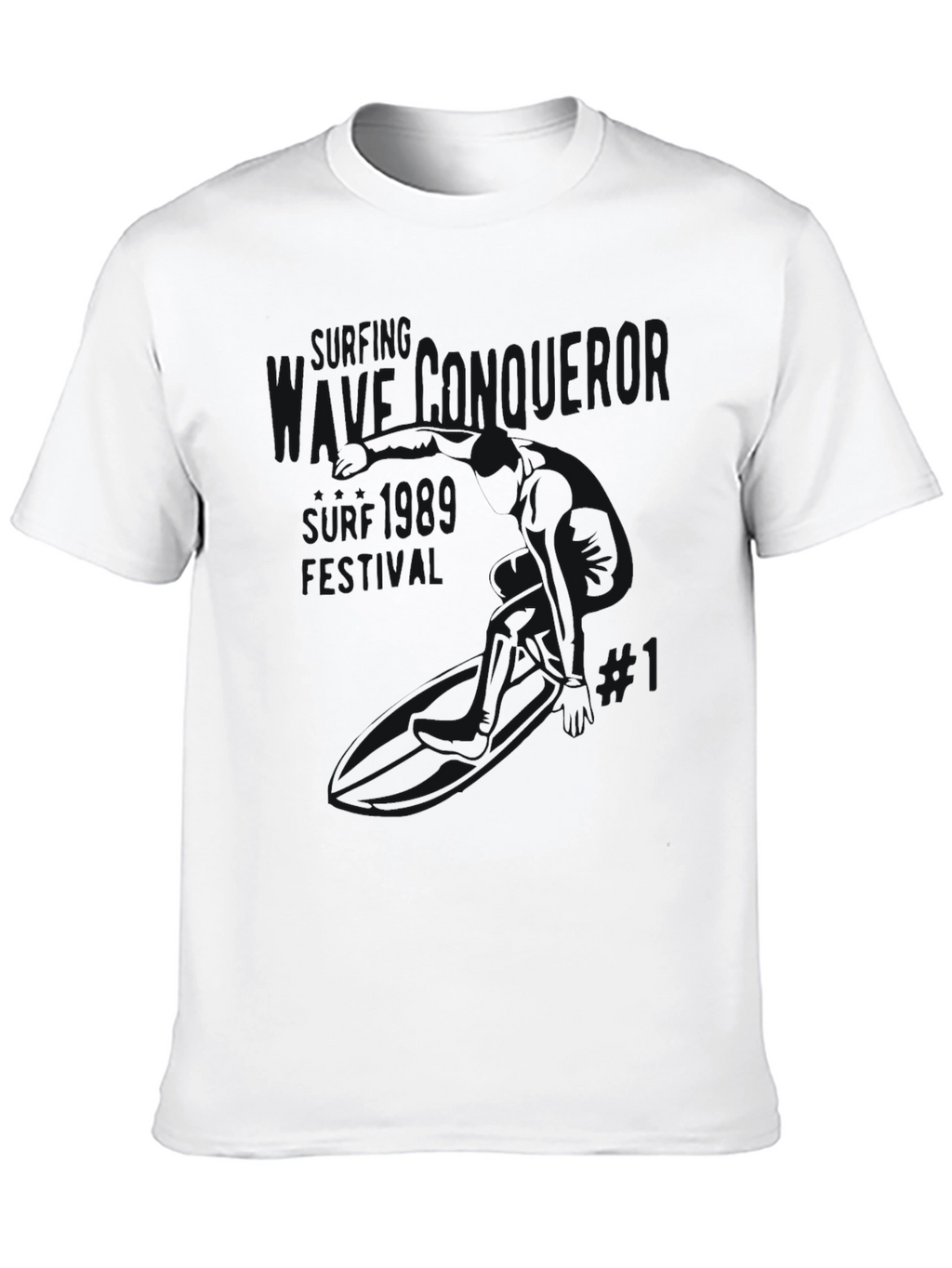 Mens Black Graphic T-Shirt - Casual Wear
