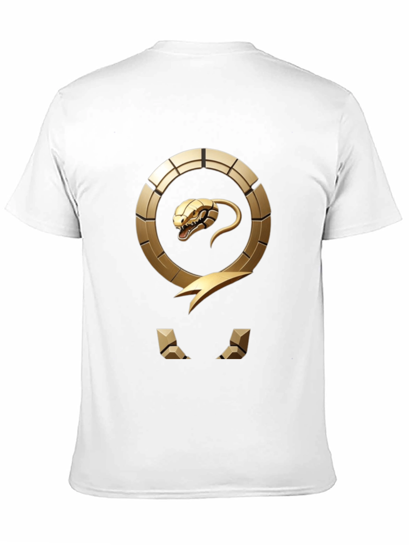 Golden Snake Emblem Black T-Shirt