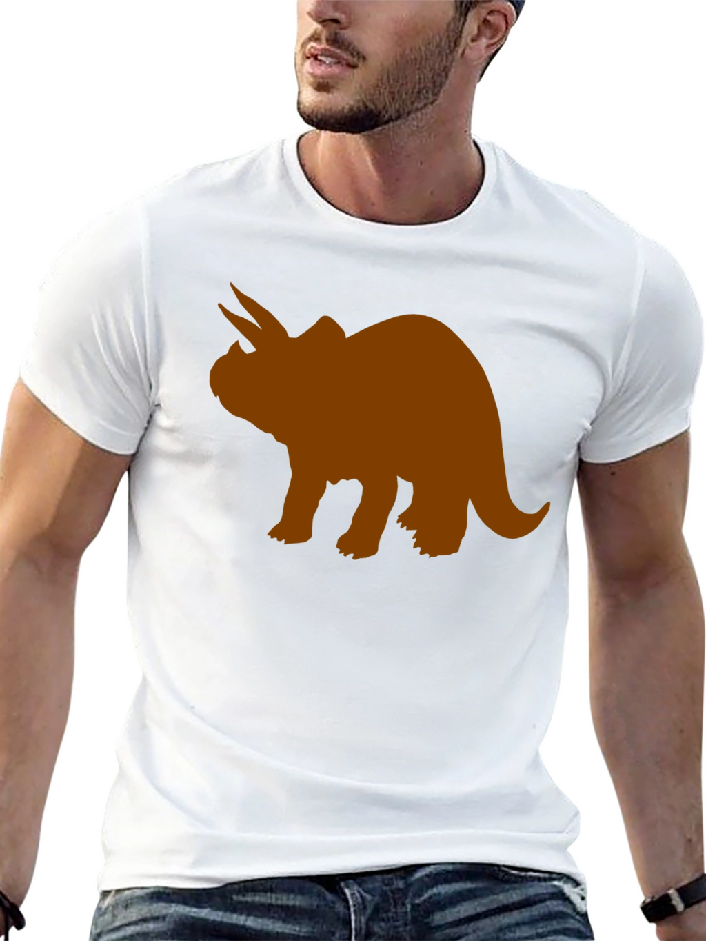 Triceratops Graphic Tee - Black
