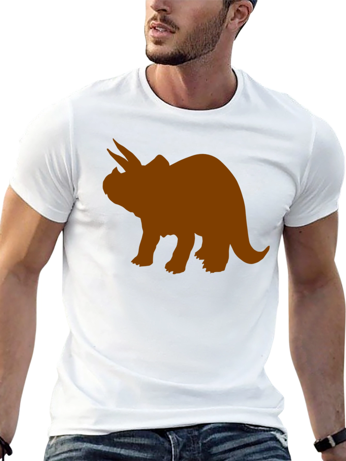 Triceratops Graphic Tee - Black