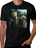 Cat Fishermen Graphic Tee
