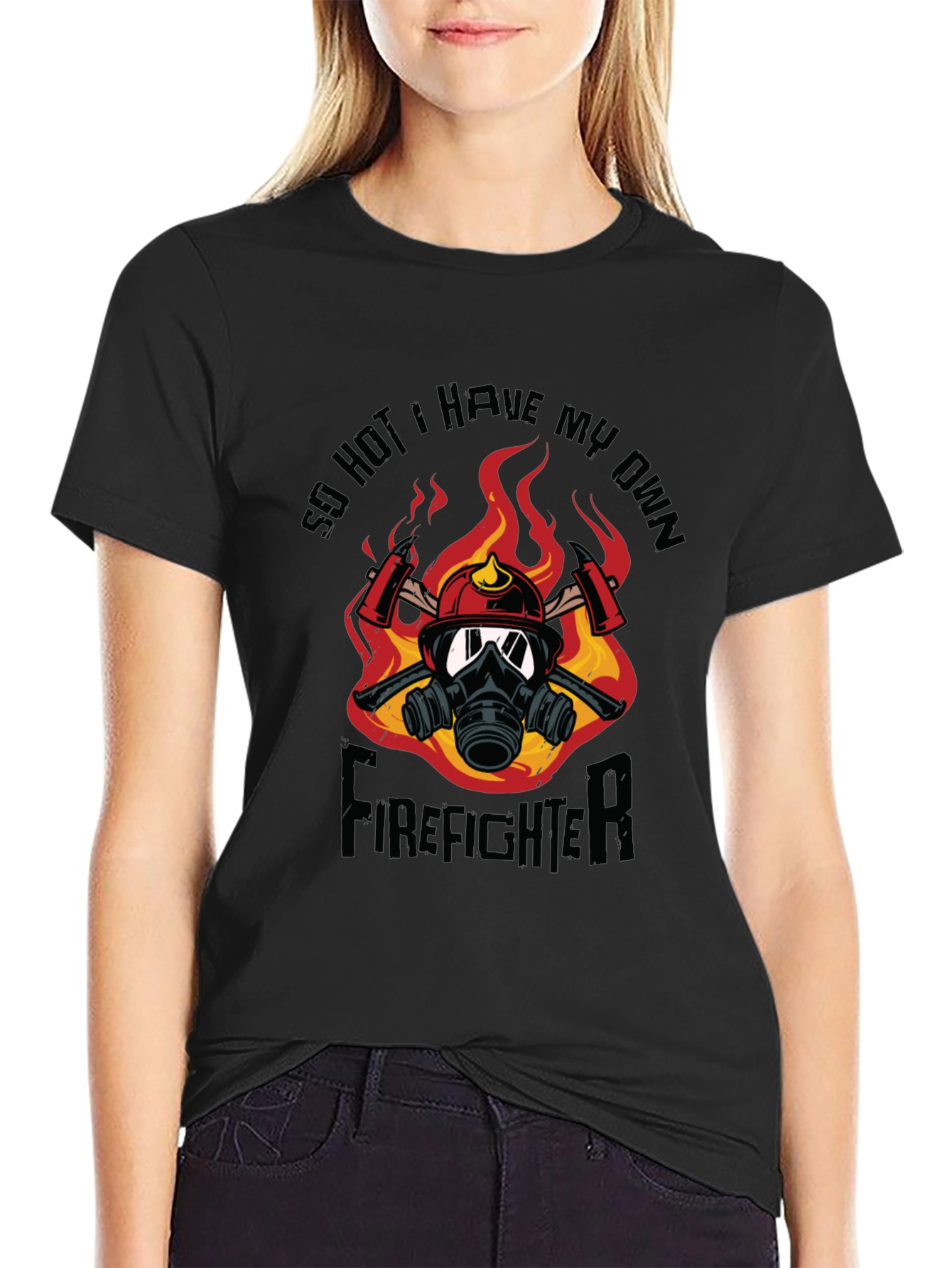 So Hot Firefighter Graphic T-Shirt